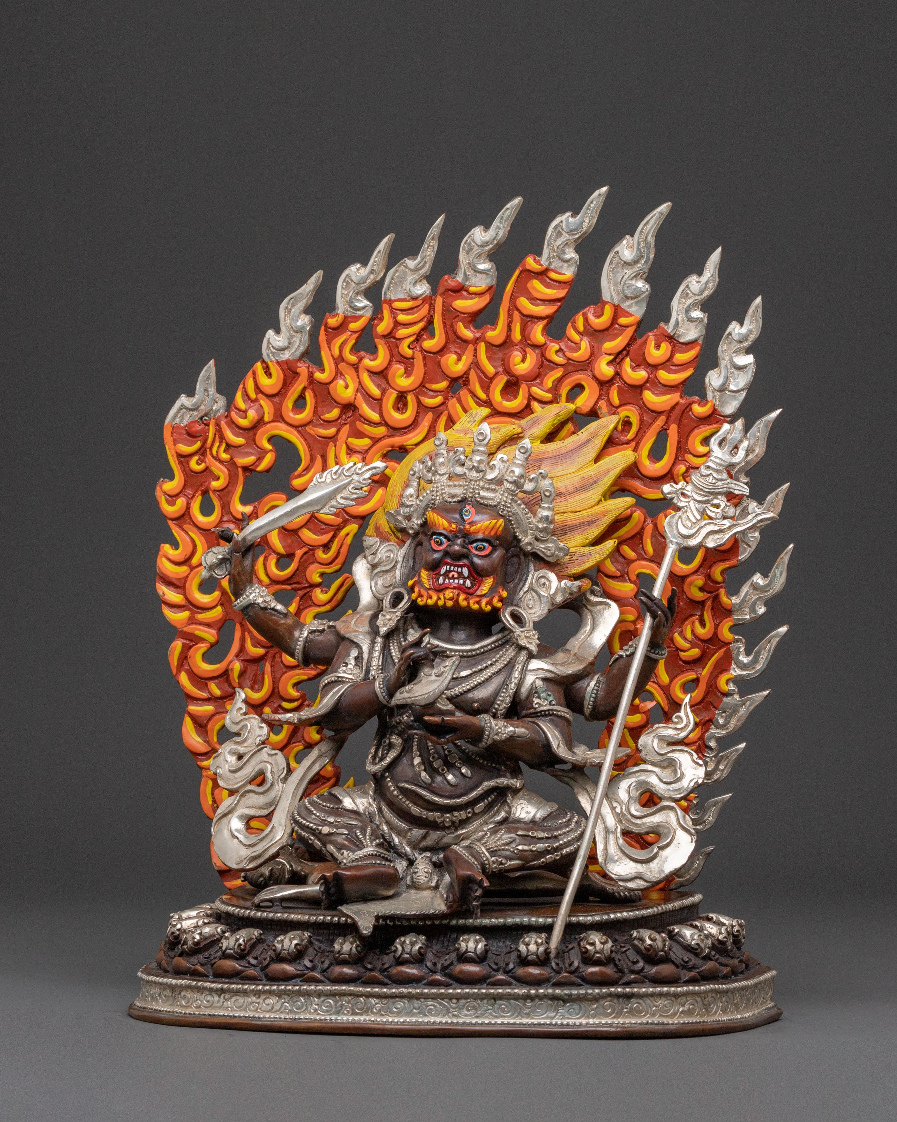 4 Armed Mahakala Statue