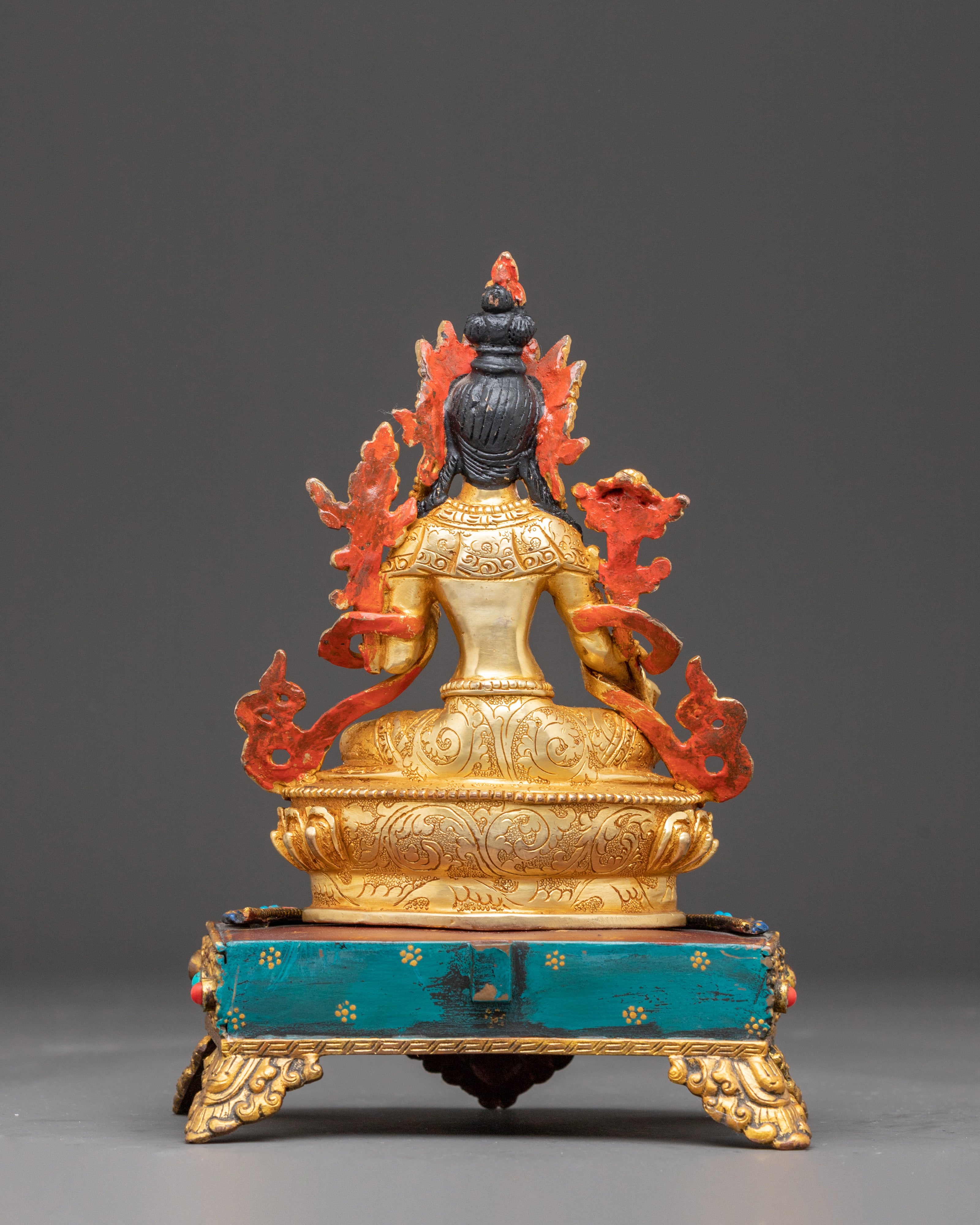 Shyama Tara Statue on Throne | The Goddess of Swift Compassion