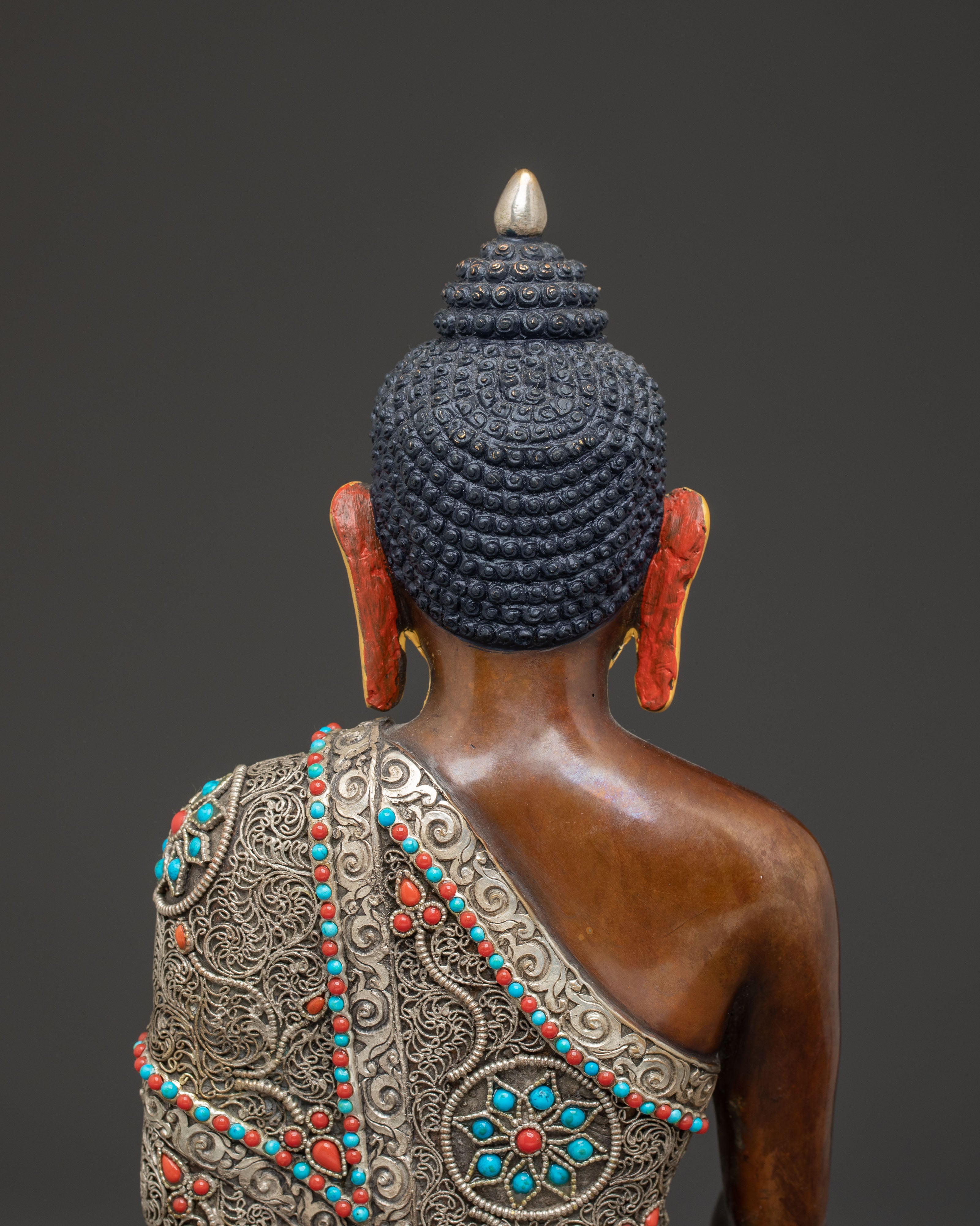 Himalayan Copper Statue of Buddha Shakyamuni | The Enlightened One