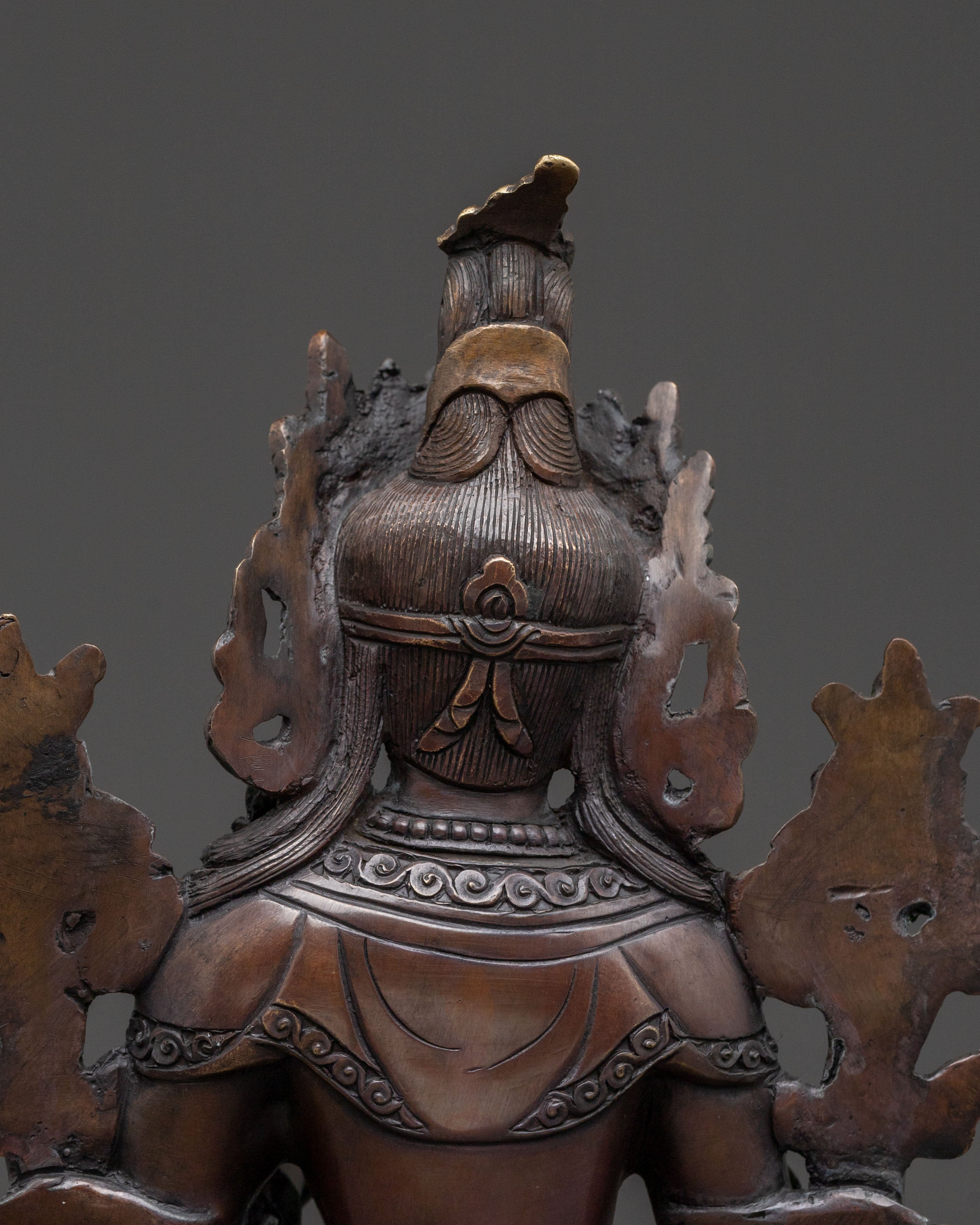 Green Tara Statue | Handcrafted Oxidized Copper Art