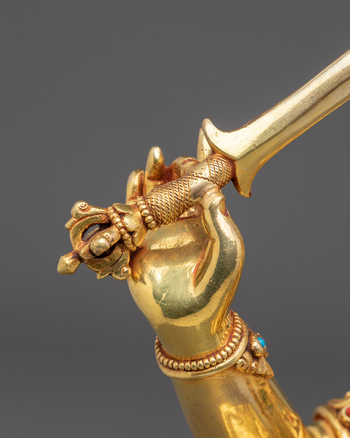 Manjushri Statue | Tibetan Bodhisattva Sacred Figurine