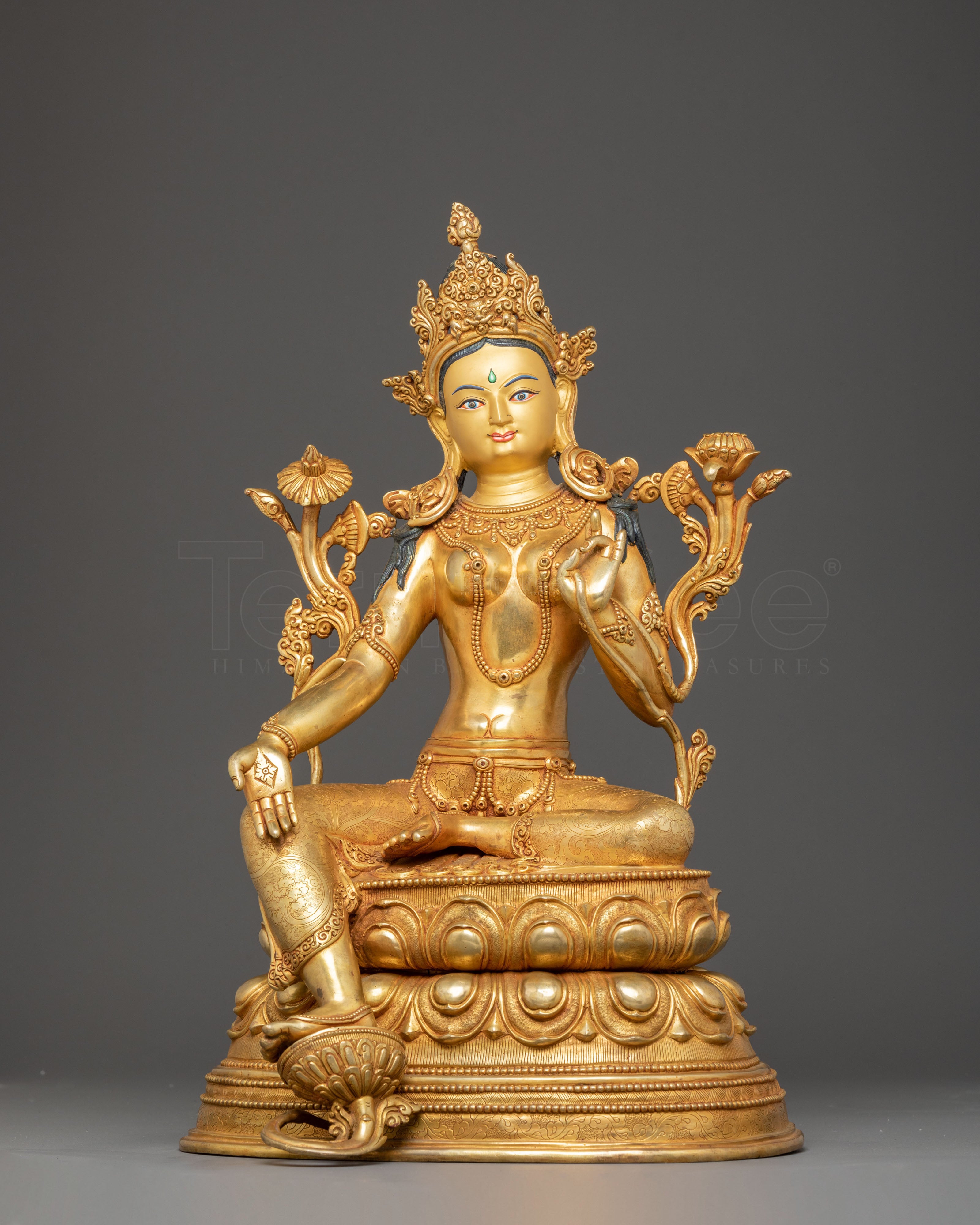 Handcrafted Statue of Mother Green Tara