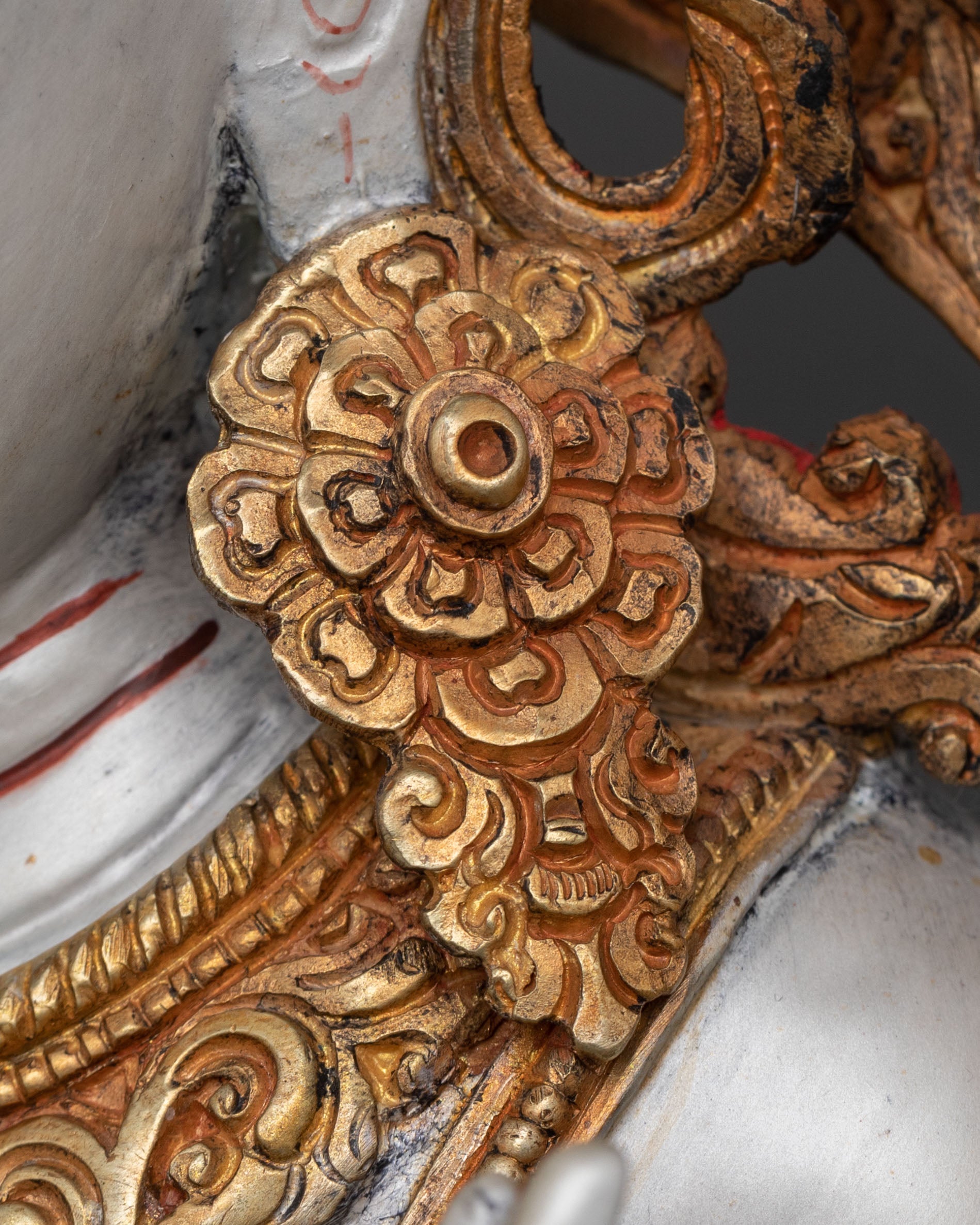 White Tara Wisdom Sculpture | Tibetan Goddess