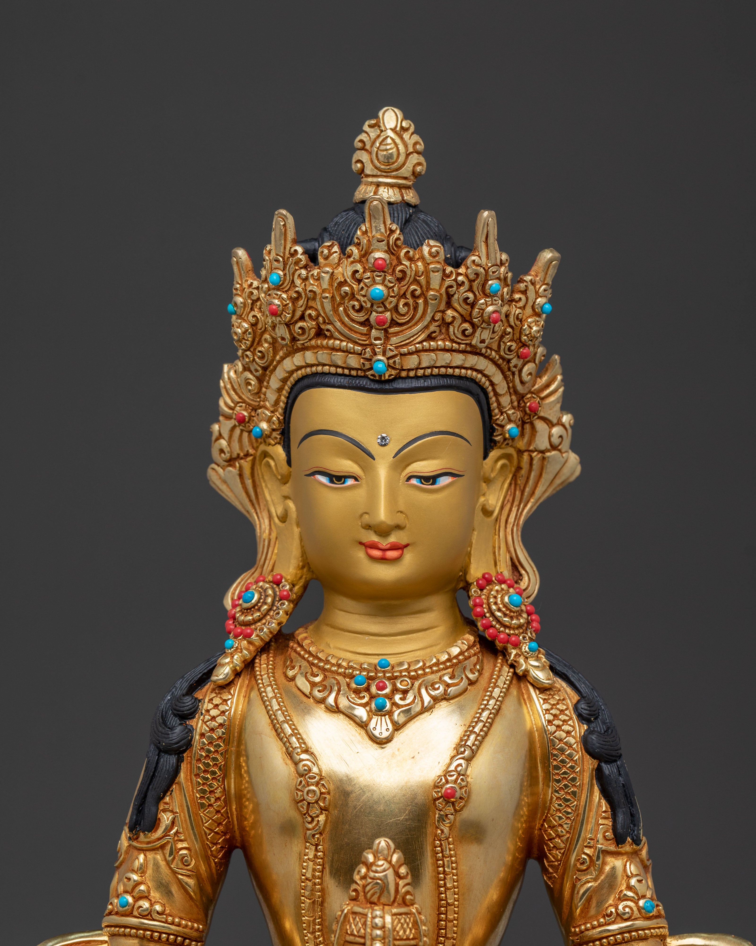 Longevity Figurine Amitayus |  Sacred Buddhist Altar Decor