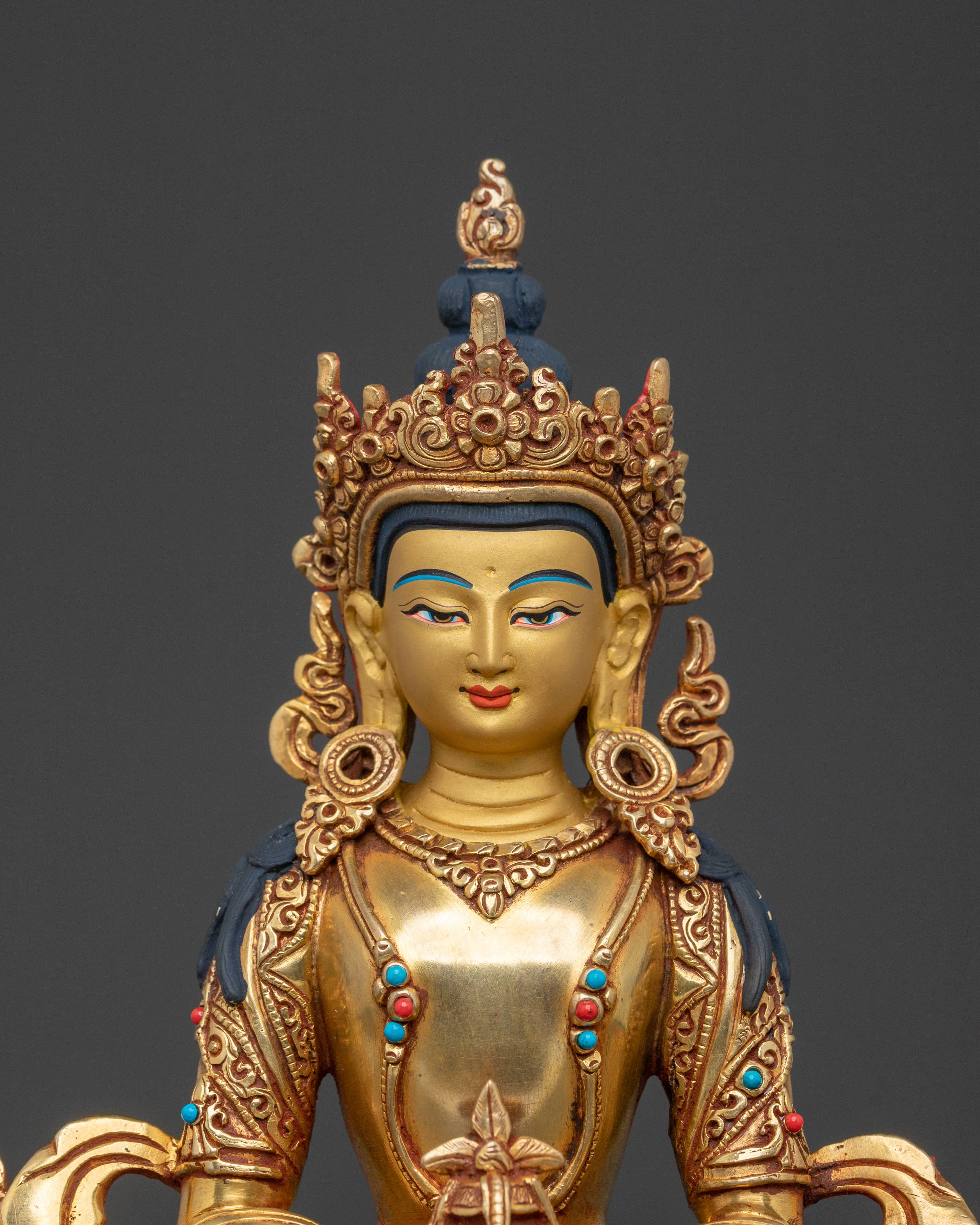 Handcrafted Amitayus Sculpture | Long Life Deity