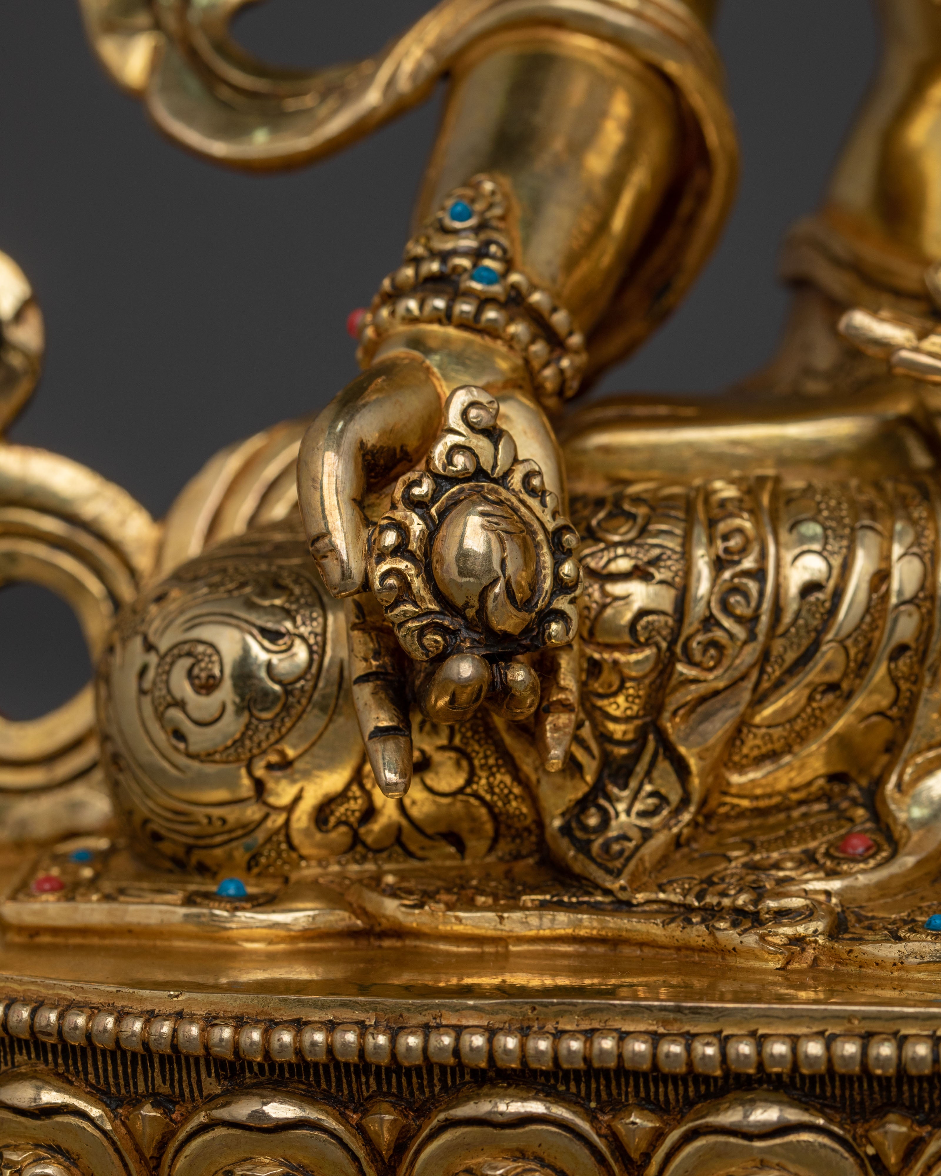 Kshitigarbha Tibetan Sculpture: Bodhisattva of Compassion