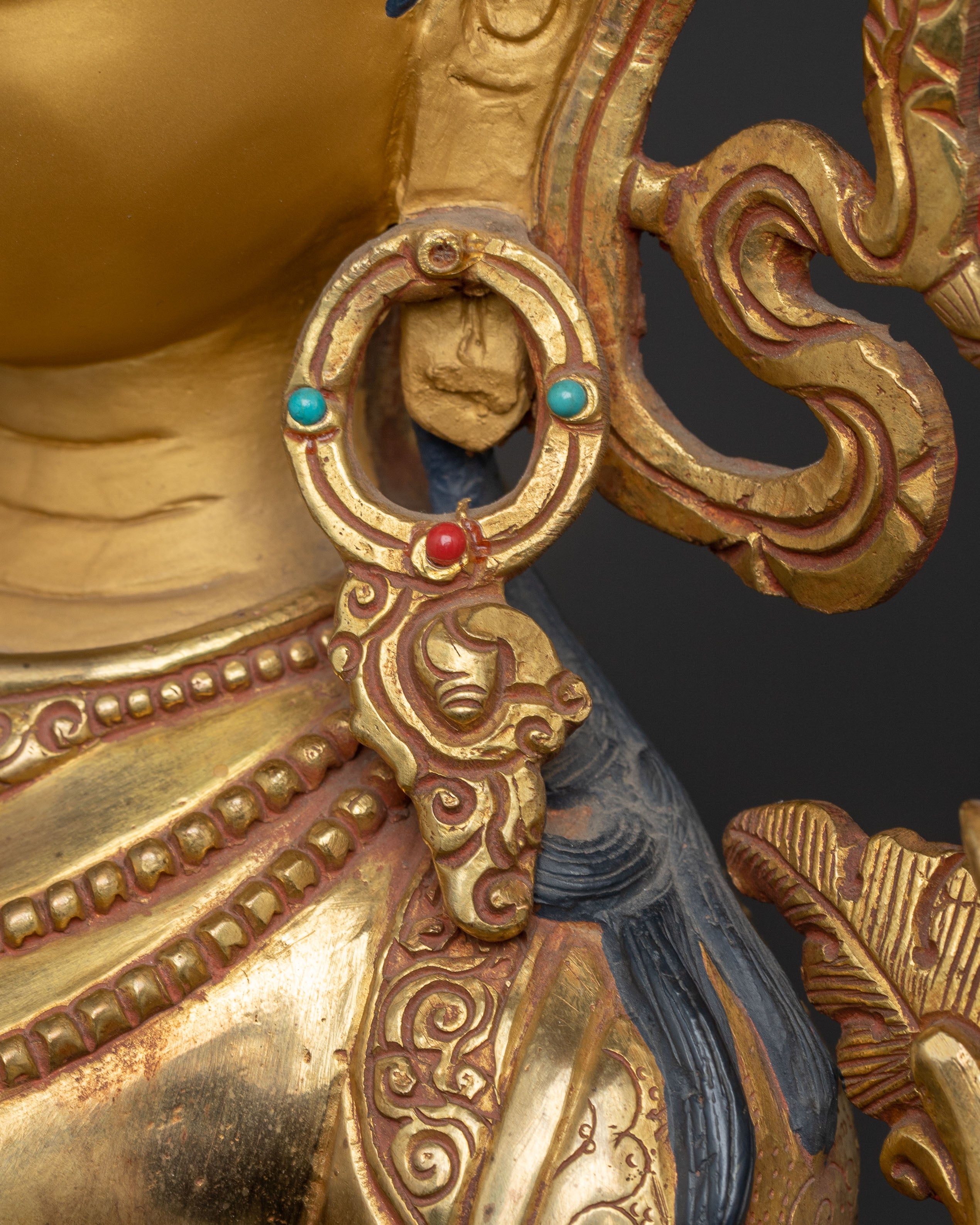 White Tara Golden Handmade Statue | Compassion and Longevity Goddess