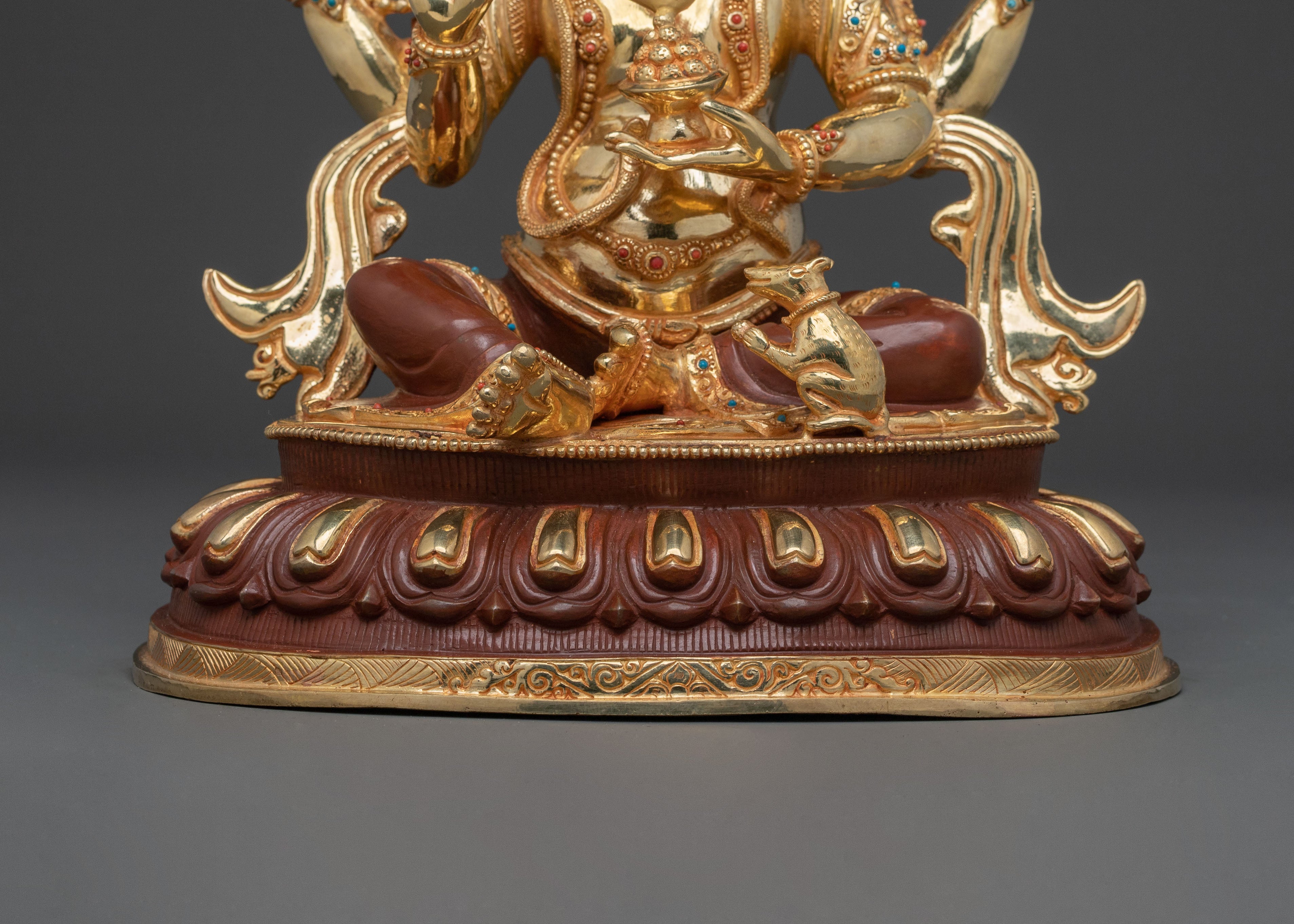 God Ganesh Golden Statue for Rituals | Lord Ganesha Remover of Obstacles