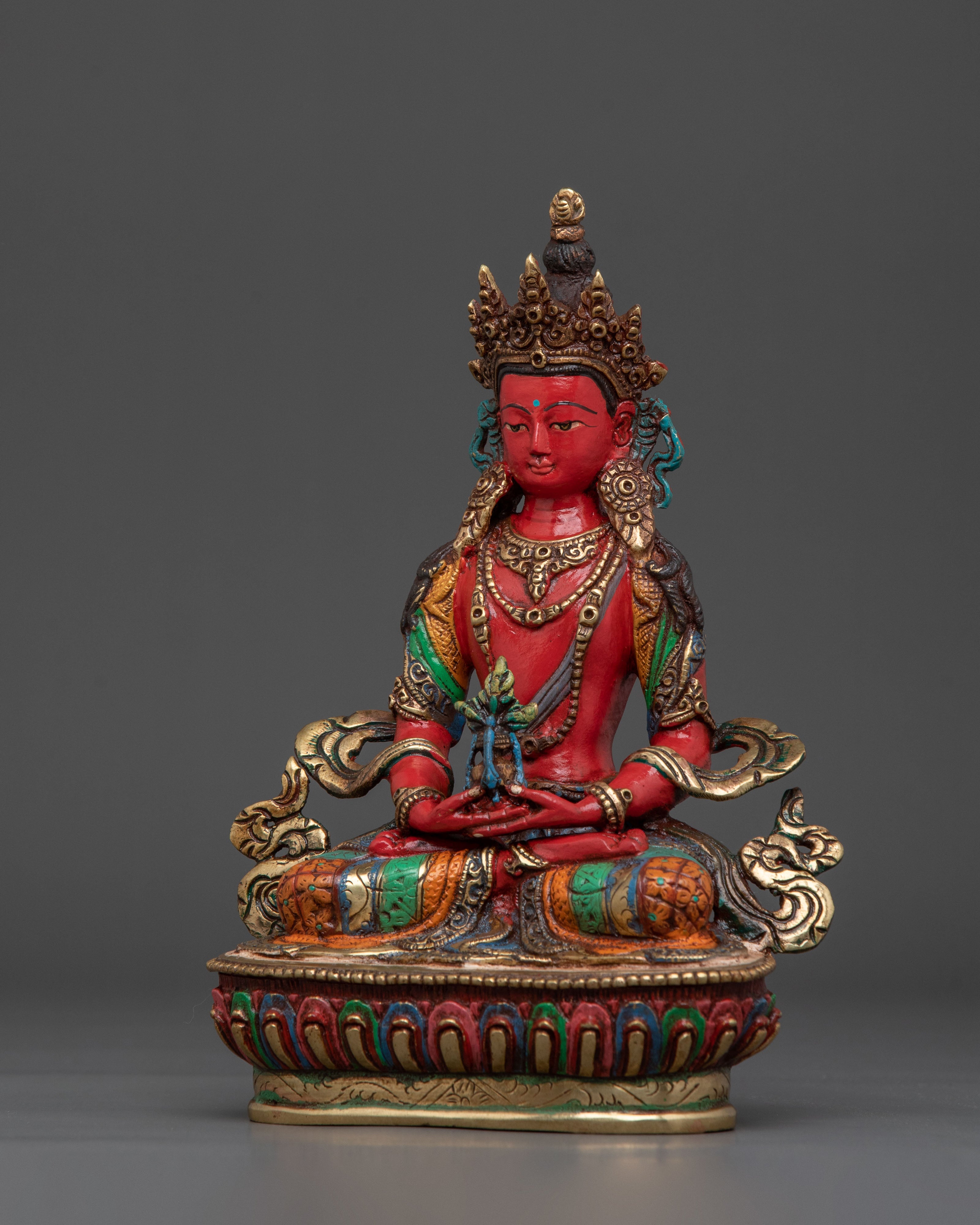 Amitayus Buddha Statue | Handmade Nepal Sacred Altar Decor