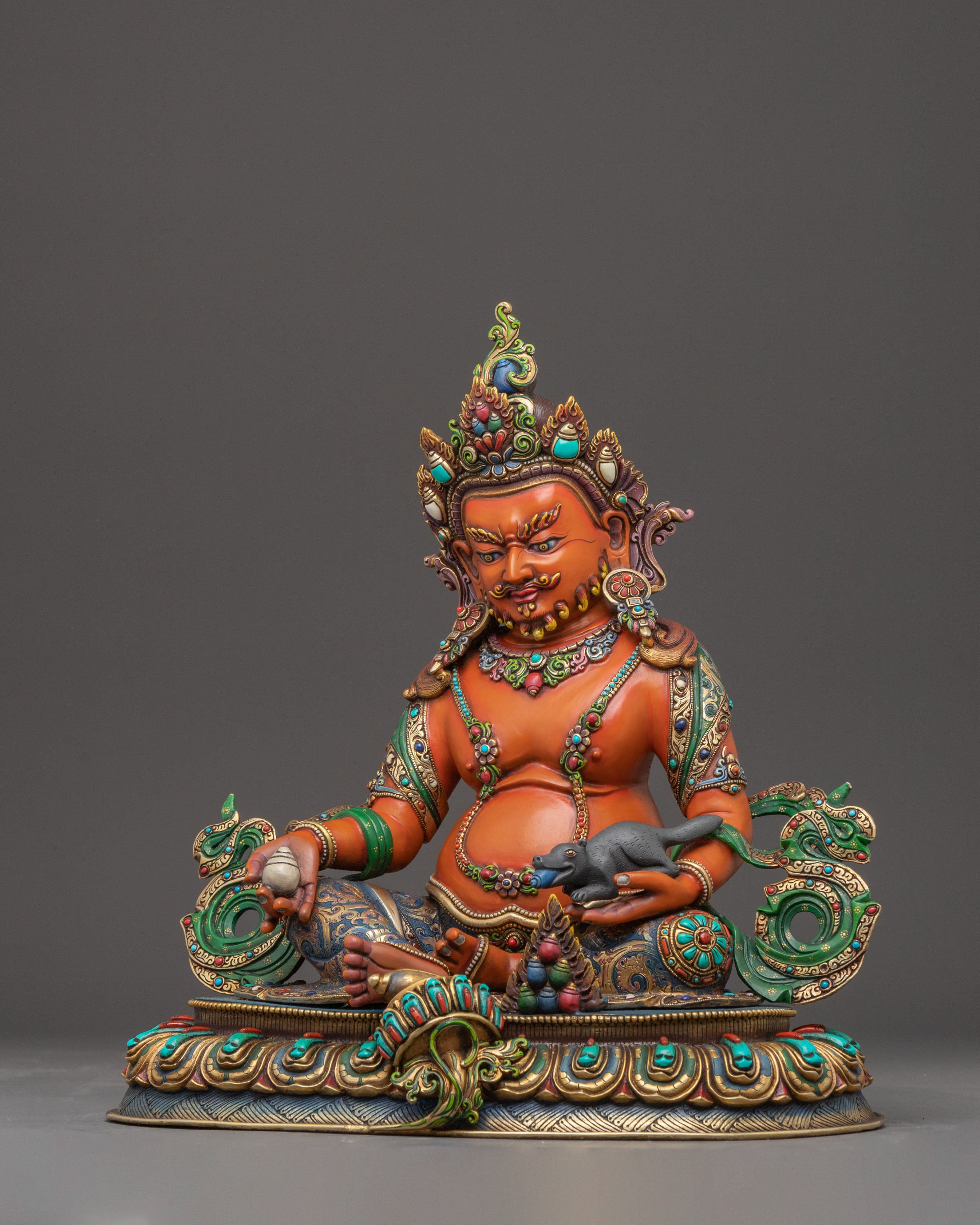 Handmade Nepalese Statue of Dzambhala | Guardian of Wealth