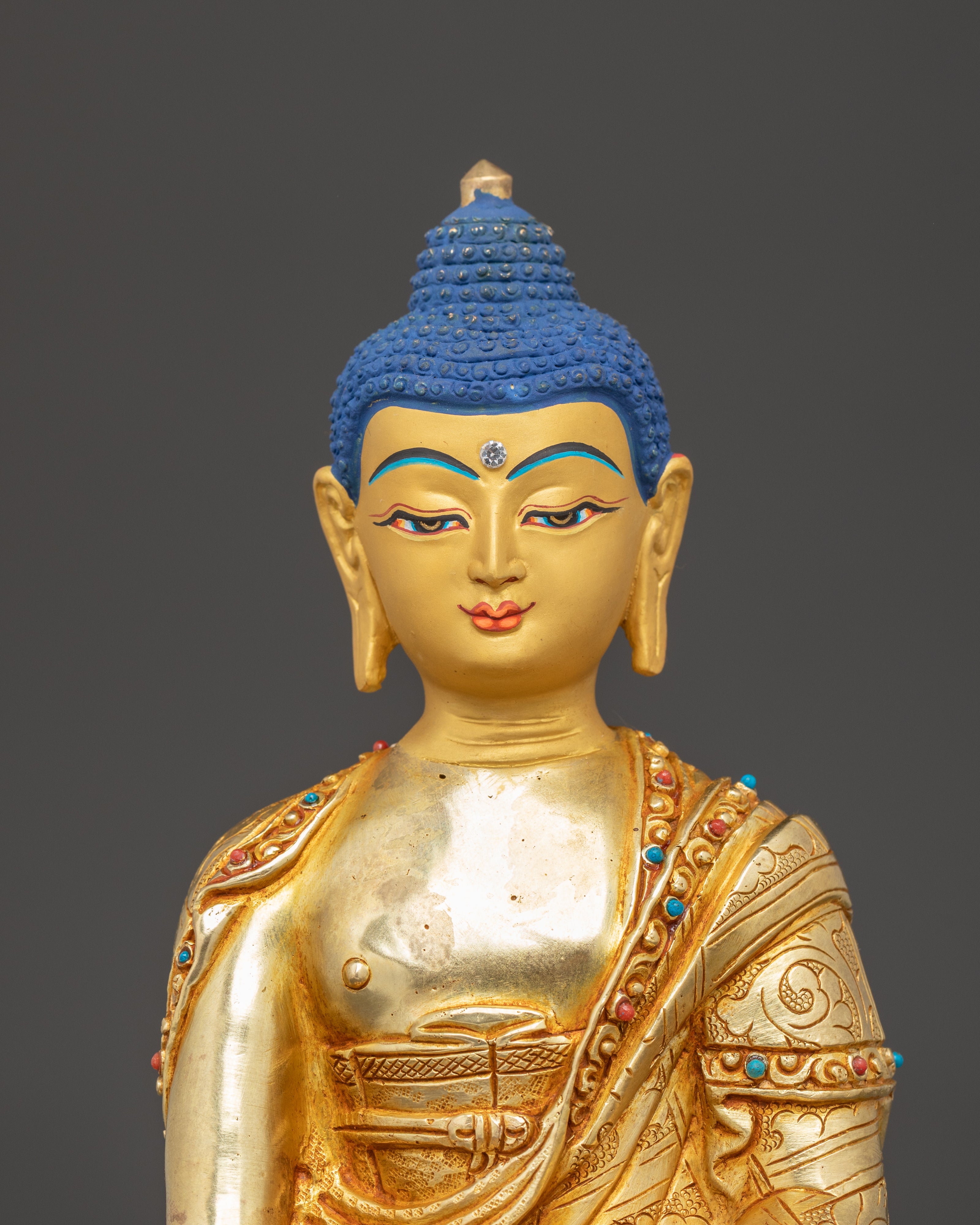 Handmade Sculpture of Dharma Guru Shakyamuni Buddha | Enlightened Master