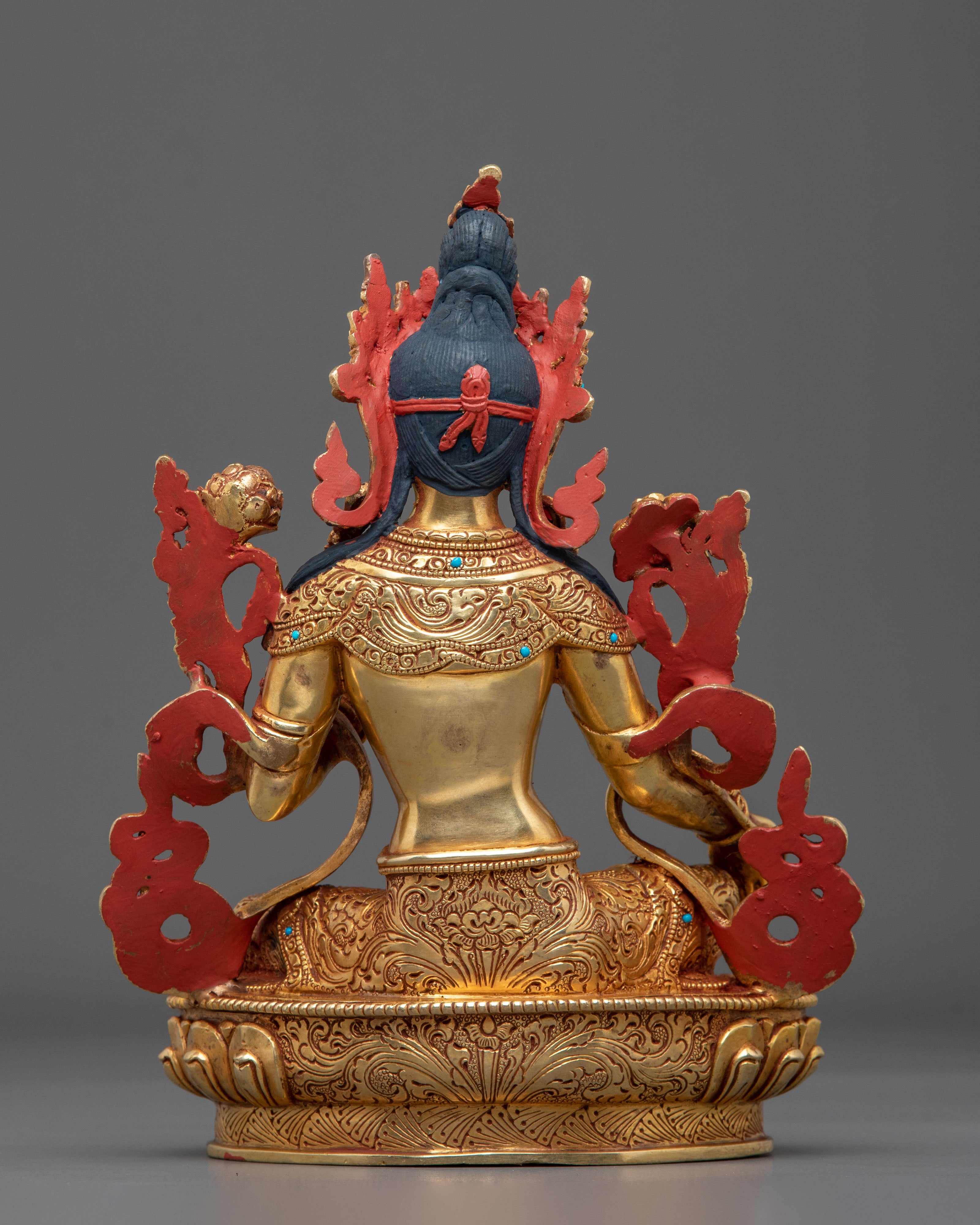 Green Tara Statue | Radiant Tibetan Goddess Figurine