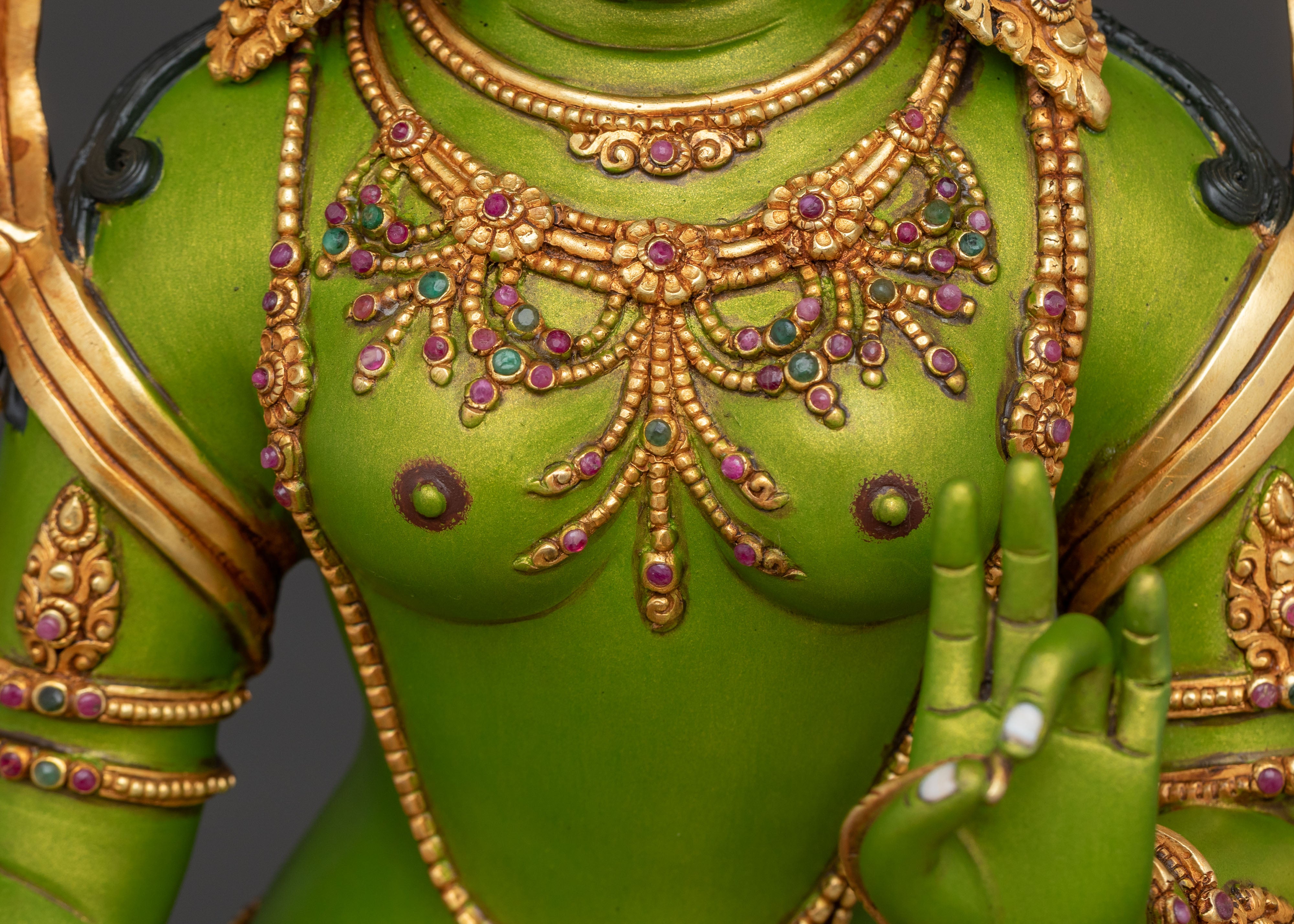 Green Tara Sculpture: Swift Protection