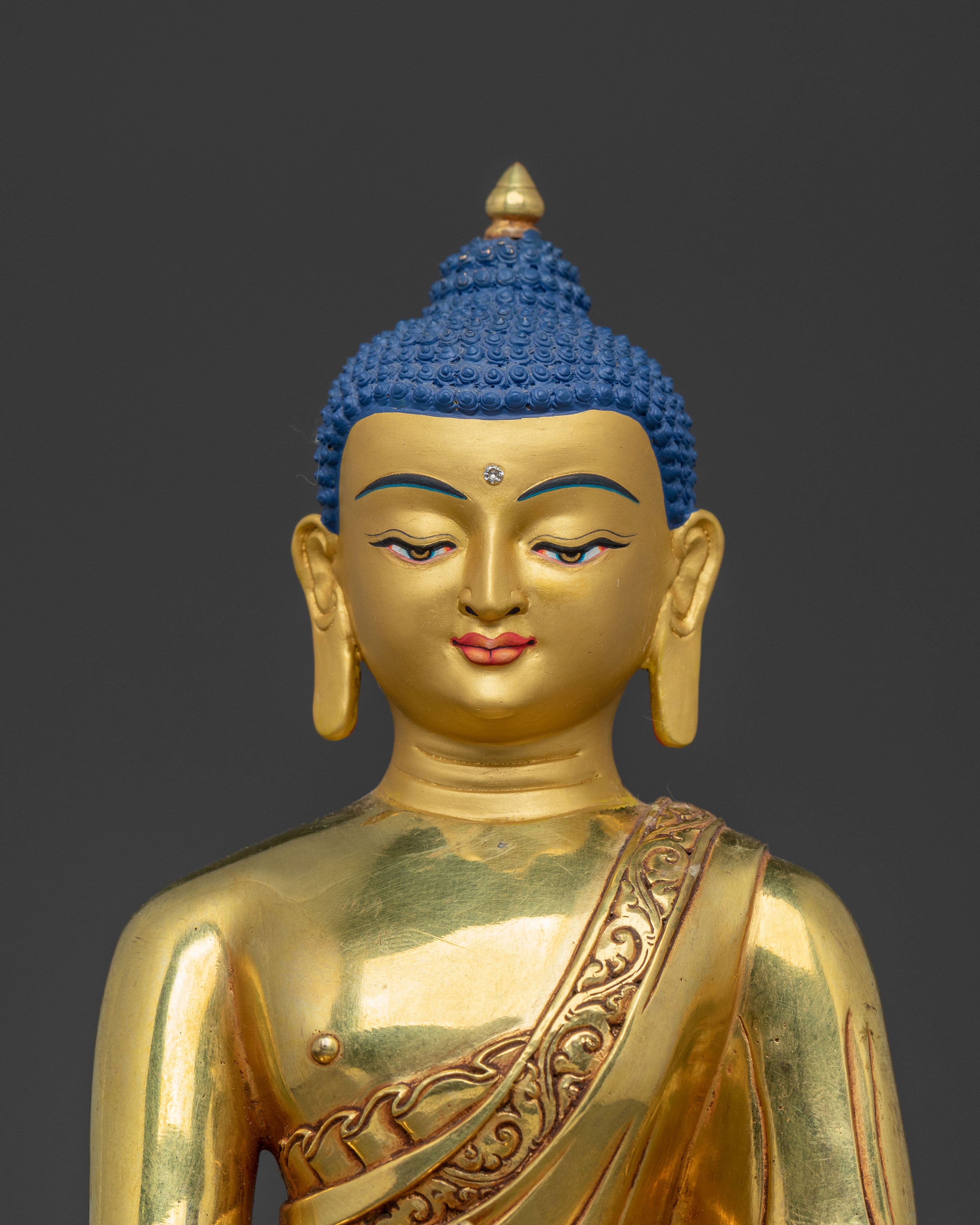Medicine Buddha Meditation Figurine | Buddhist Spiritual Decor
