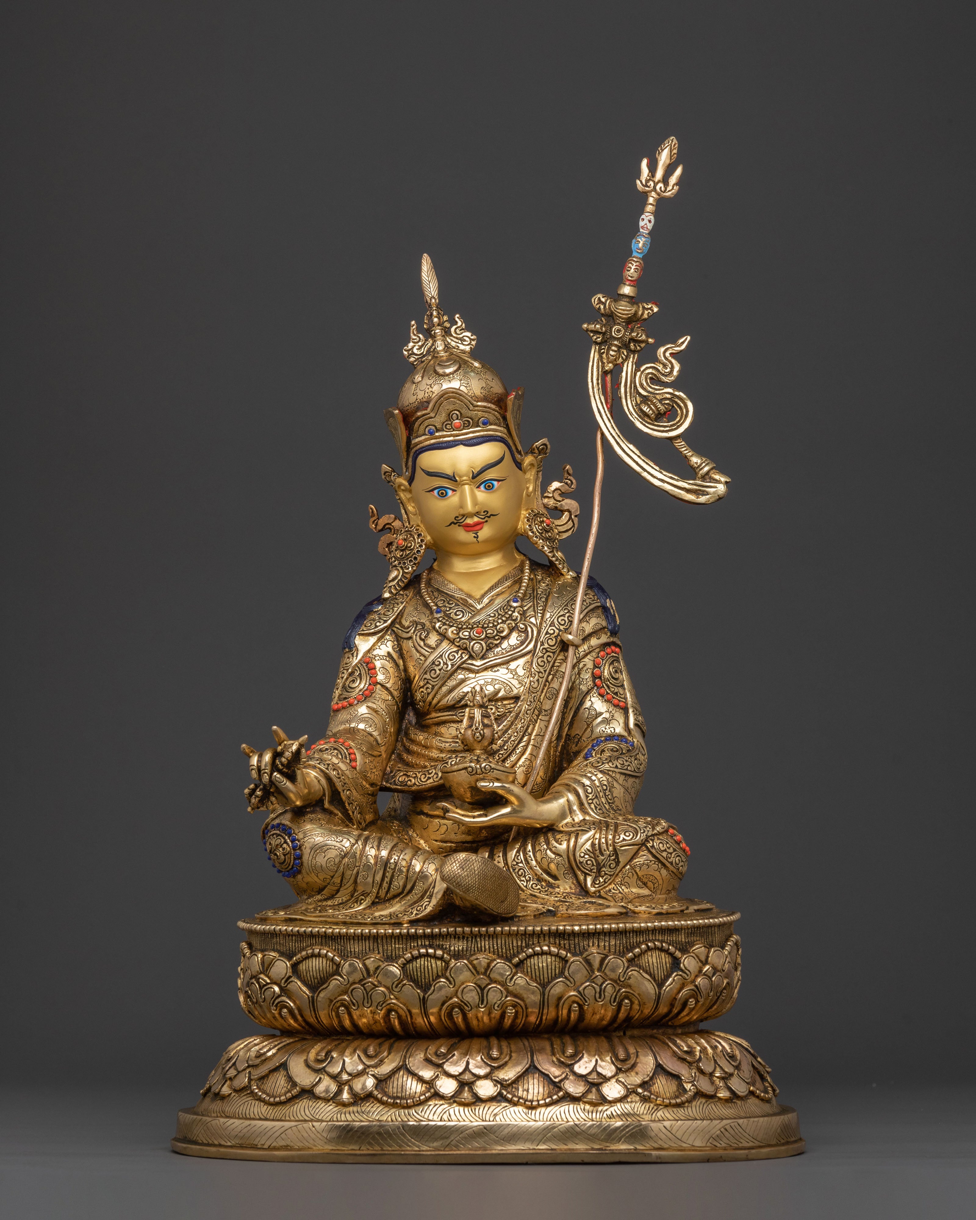 Enlightened Guru Rinpoche Figurine | Buddhist Altar Decor