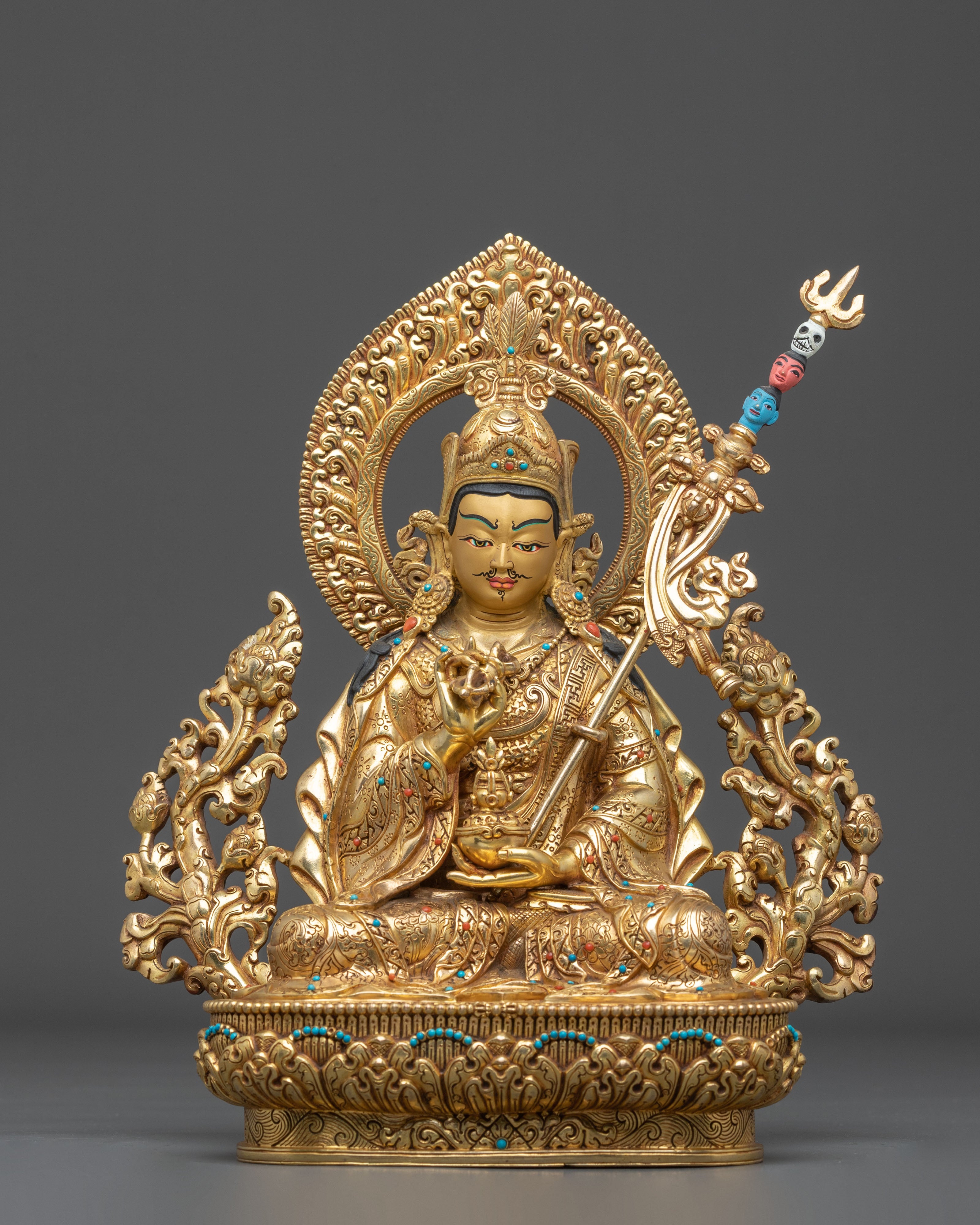Tsokye Dorje Buddhist Statue | 24K Gold Gilded Copper Sculpture