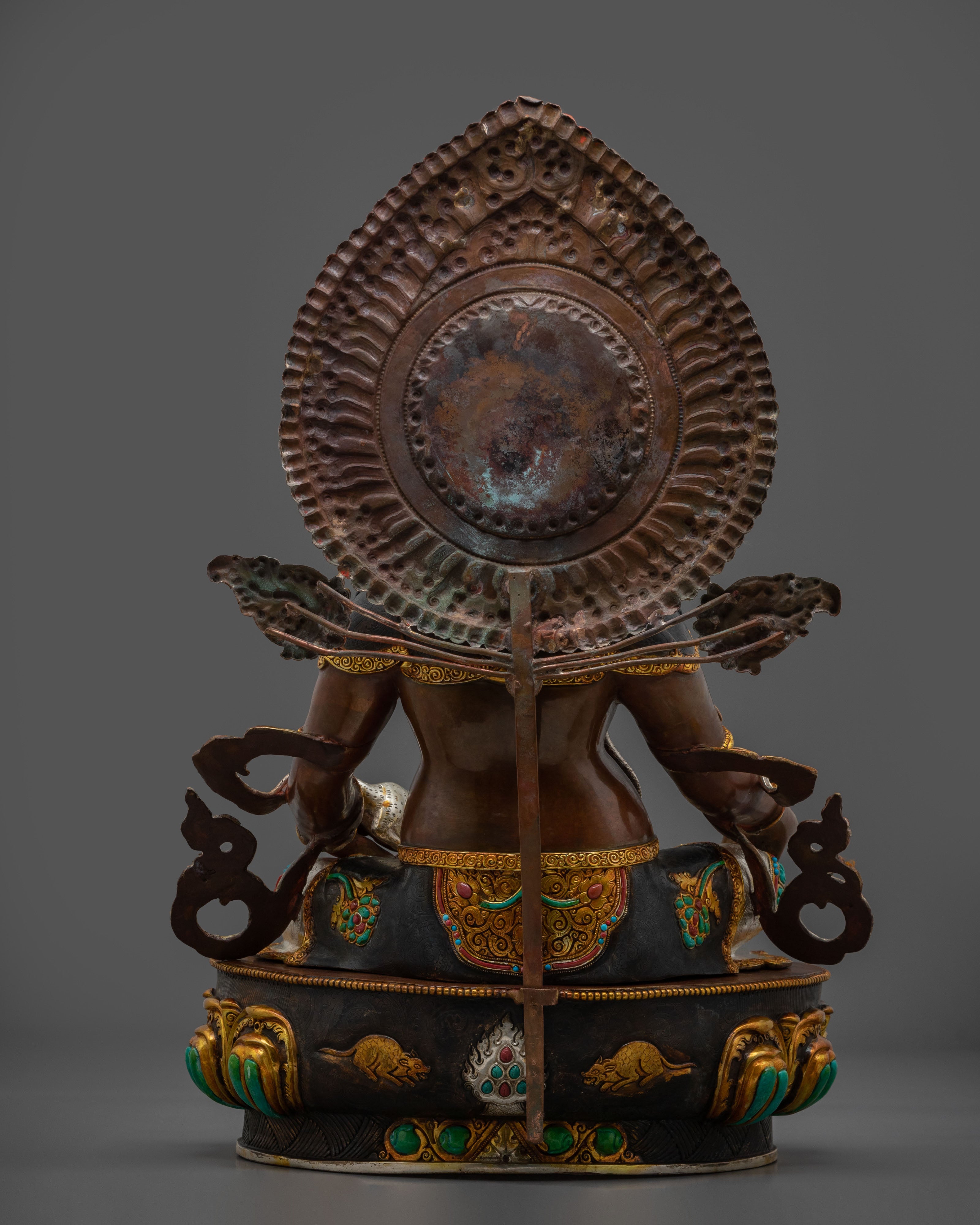 Traditional Dzambhala Wealth Deity Statue | Guardian of Prosperity