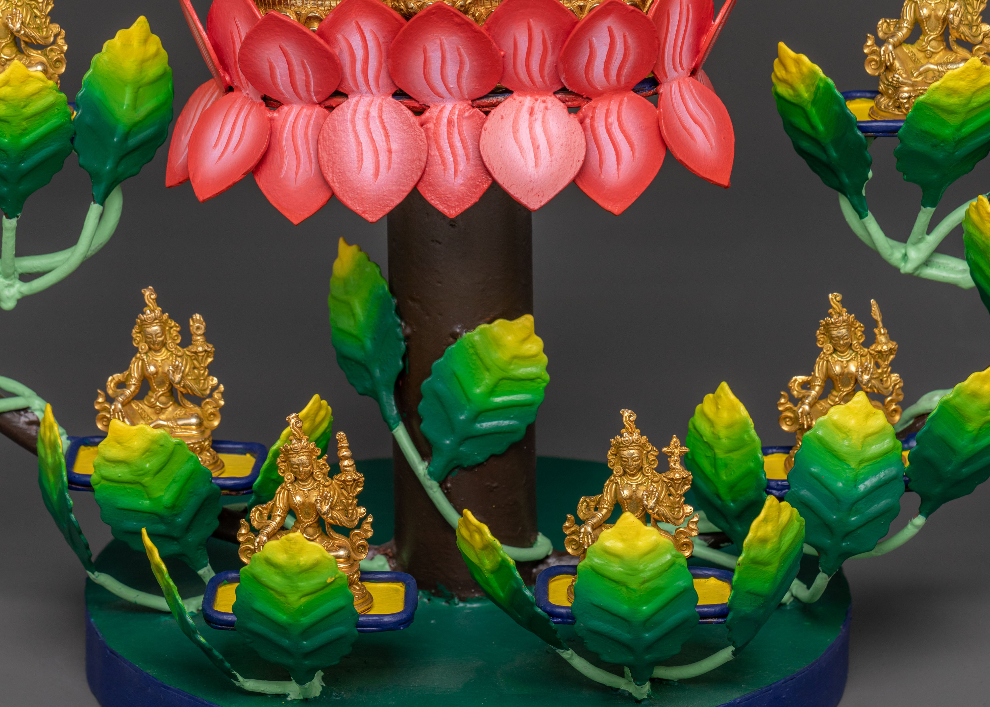 21 Tara Spiritual Statue Set | 24k Gold Gilded Figures