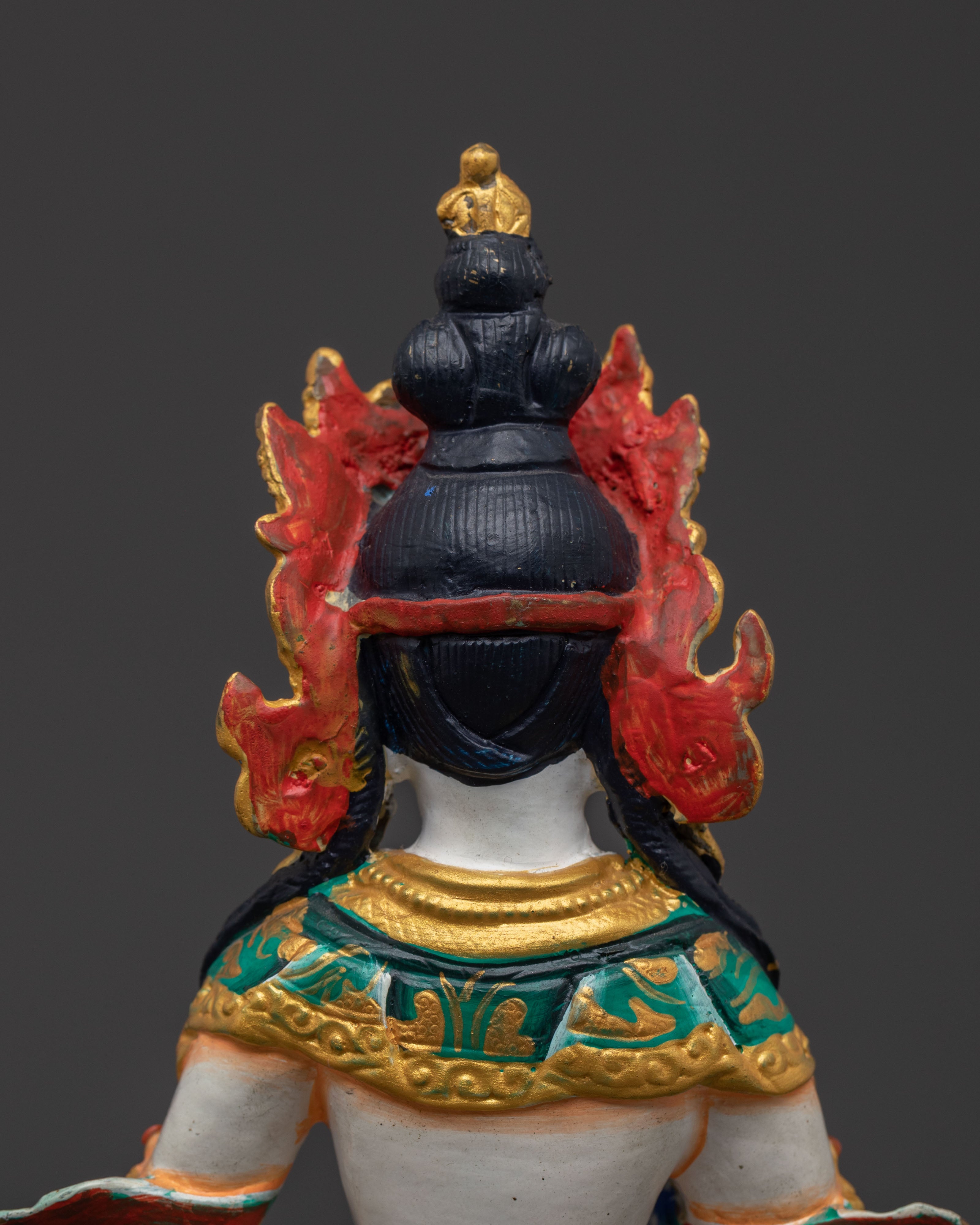 Vajrasattva Acrylic Painted Statue: Purification Deity
