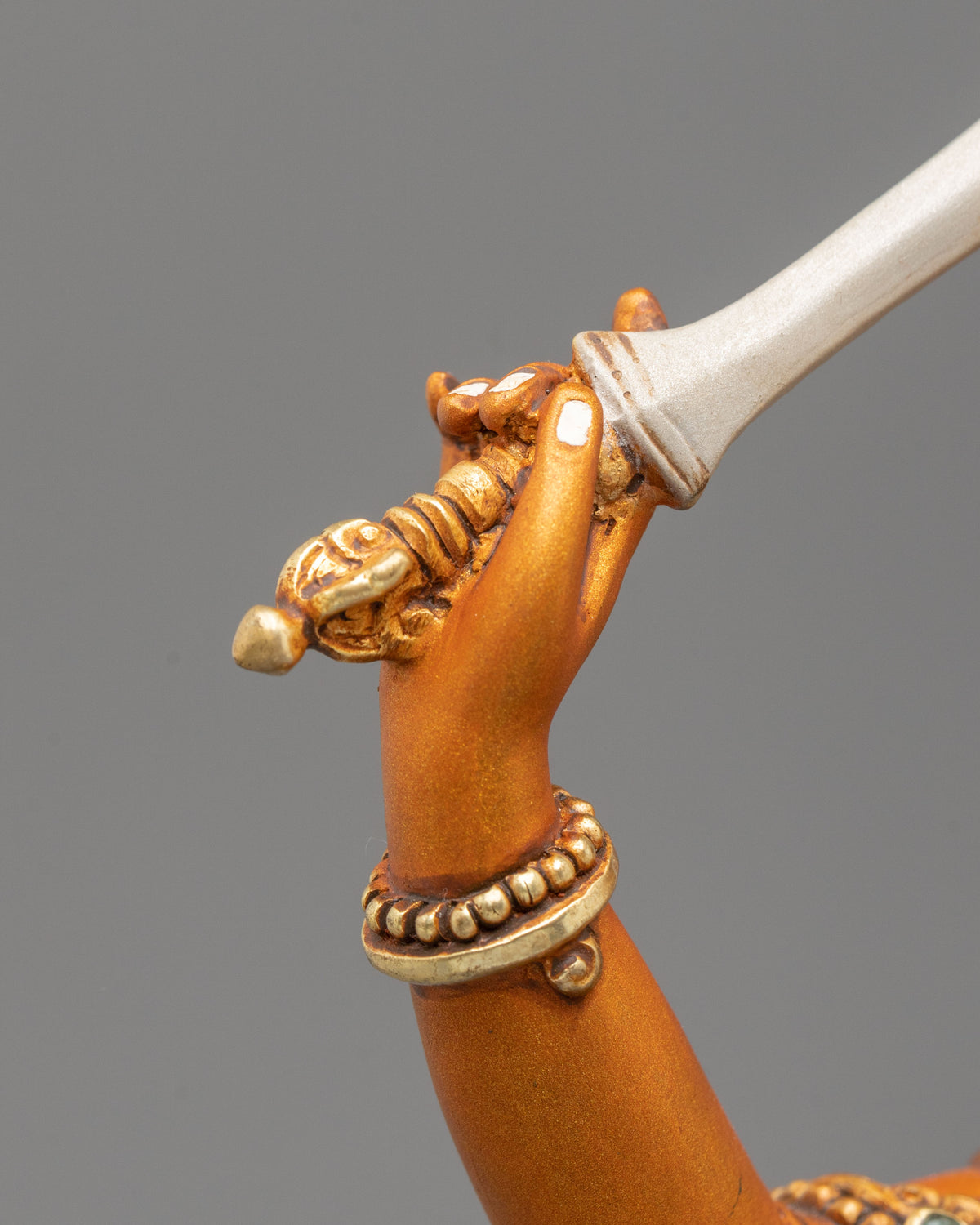 Manjushri Copper Figurine | Made in Nepal