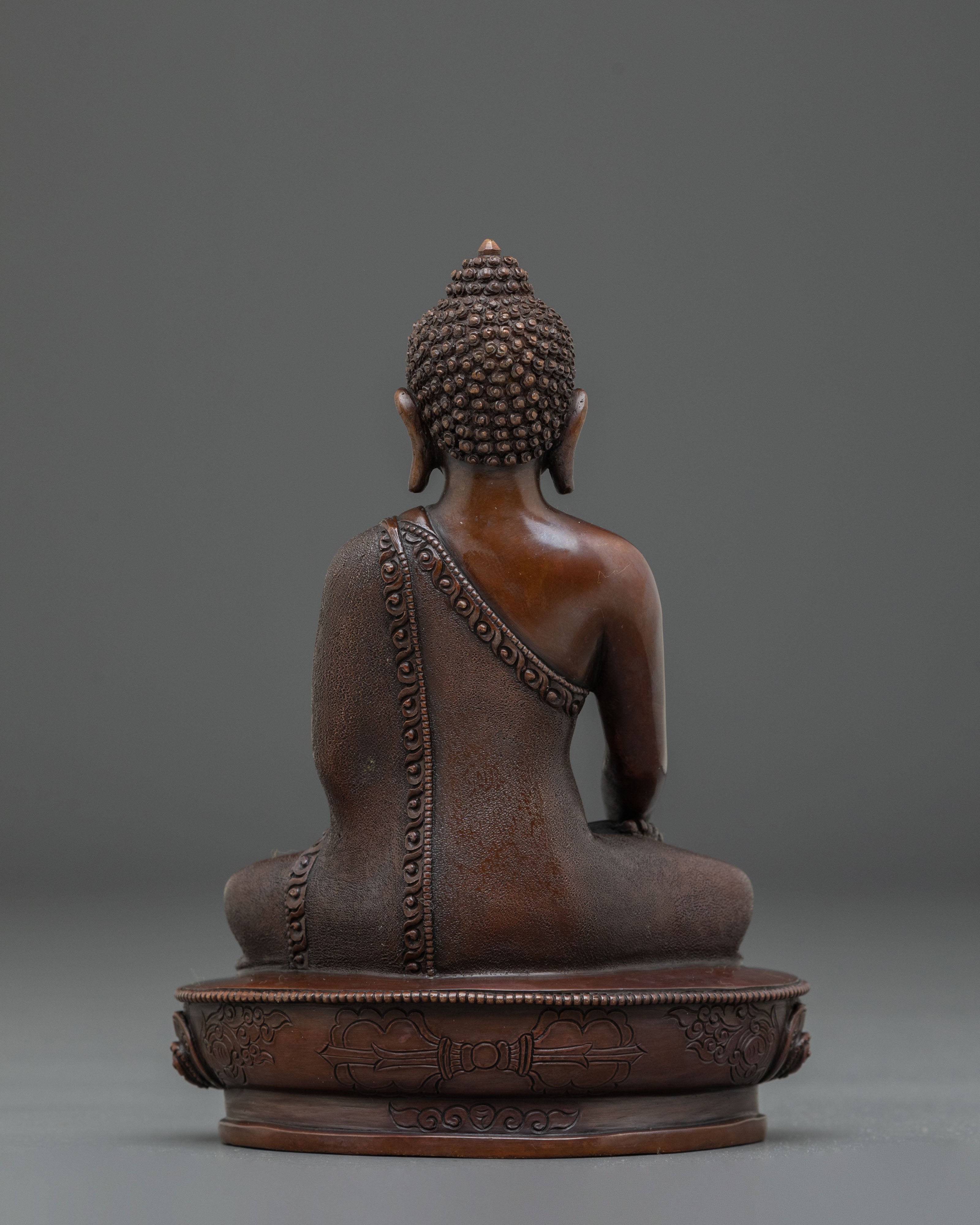 Shakyamuni Buddha Oxidized Copper Statue | Serene Craftsmanship