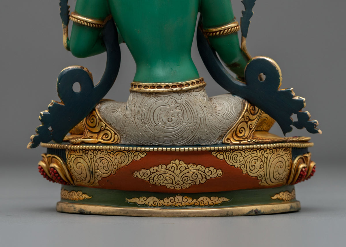 Shyamatara Copper Sculpture | Tibetan Guardian Figurine