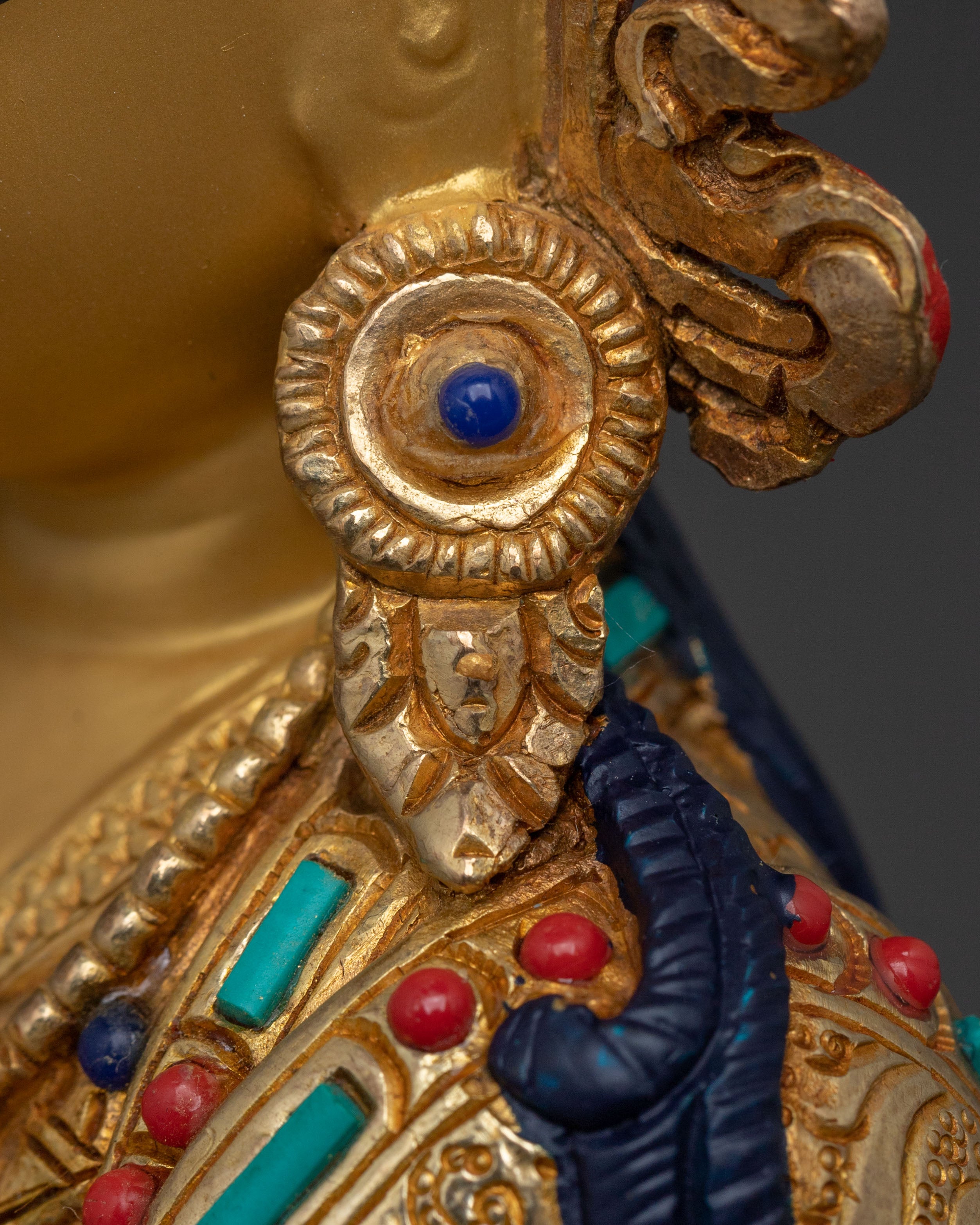 Guru Rinpoche Dharma Teaching Statue | Lotus-Born Master of Wisdom & Protection