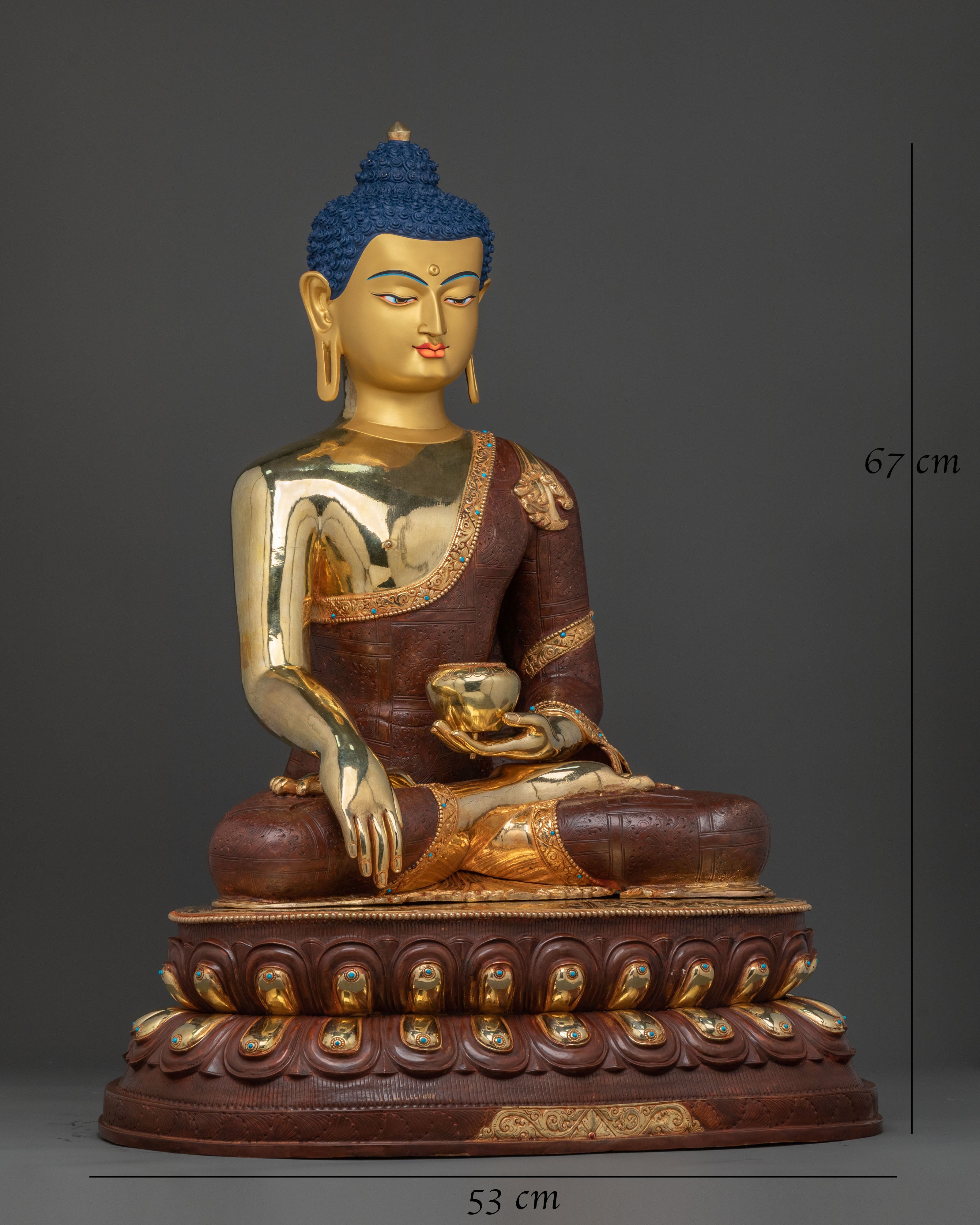 Serene Figure of Shakyamuni Buddha | Altar Decor