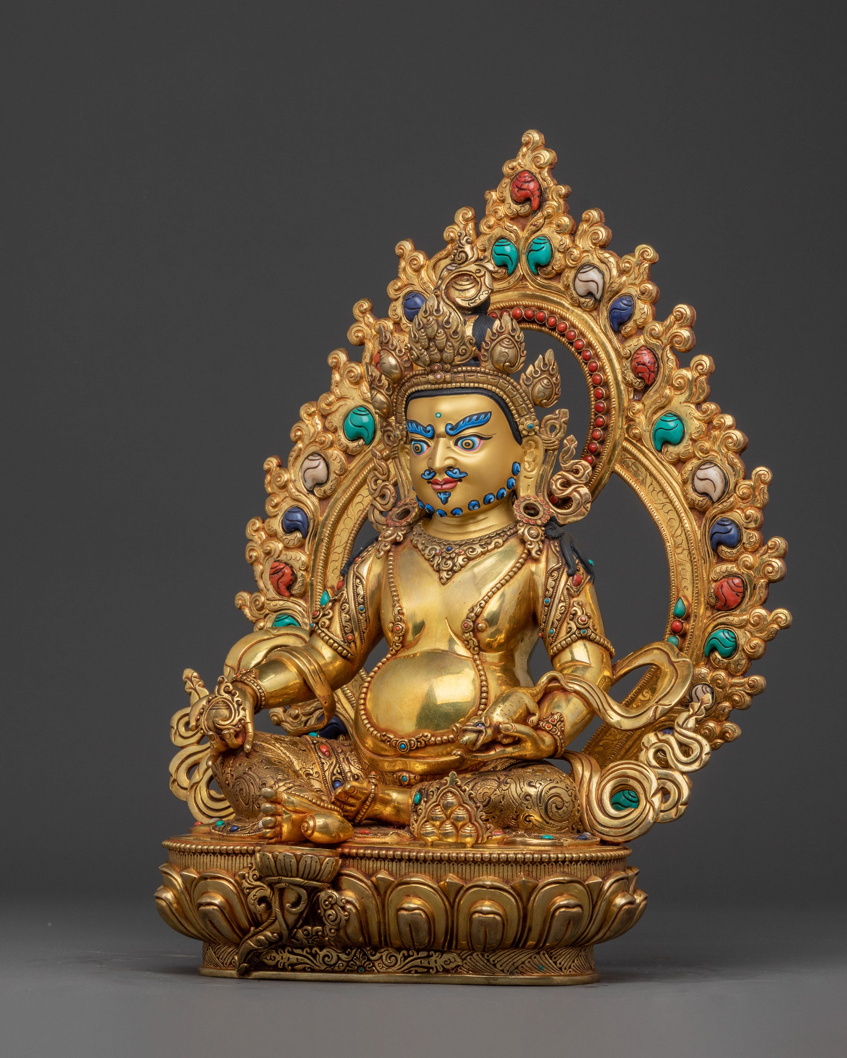 Golden Dzambhala Sacred Statue