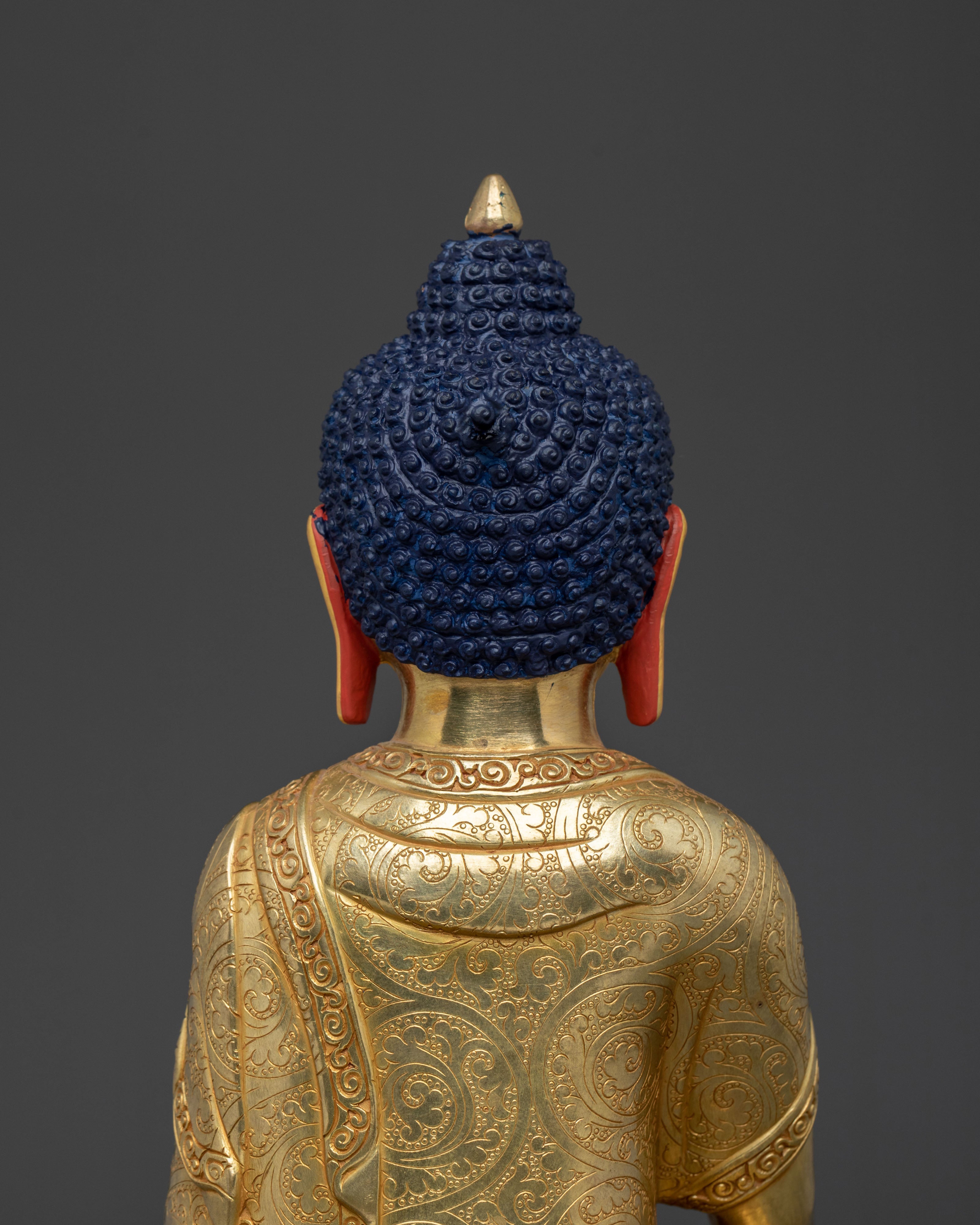 Awakened One Shakyamuni Buddha Sacred Statue | 24K Gold Gilded