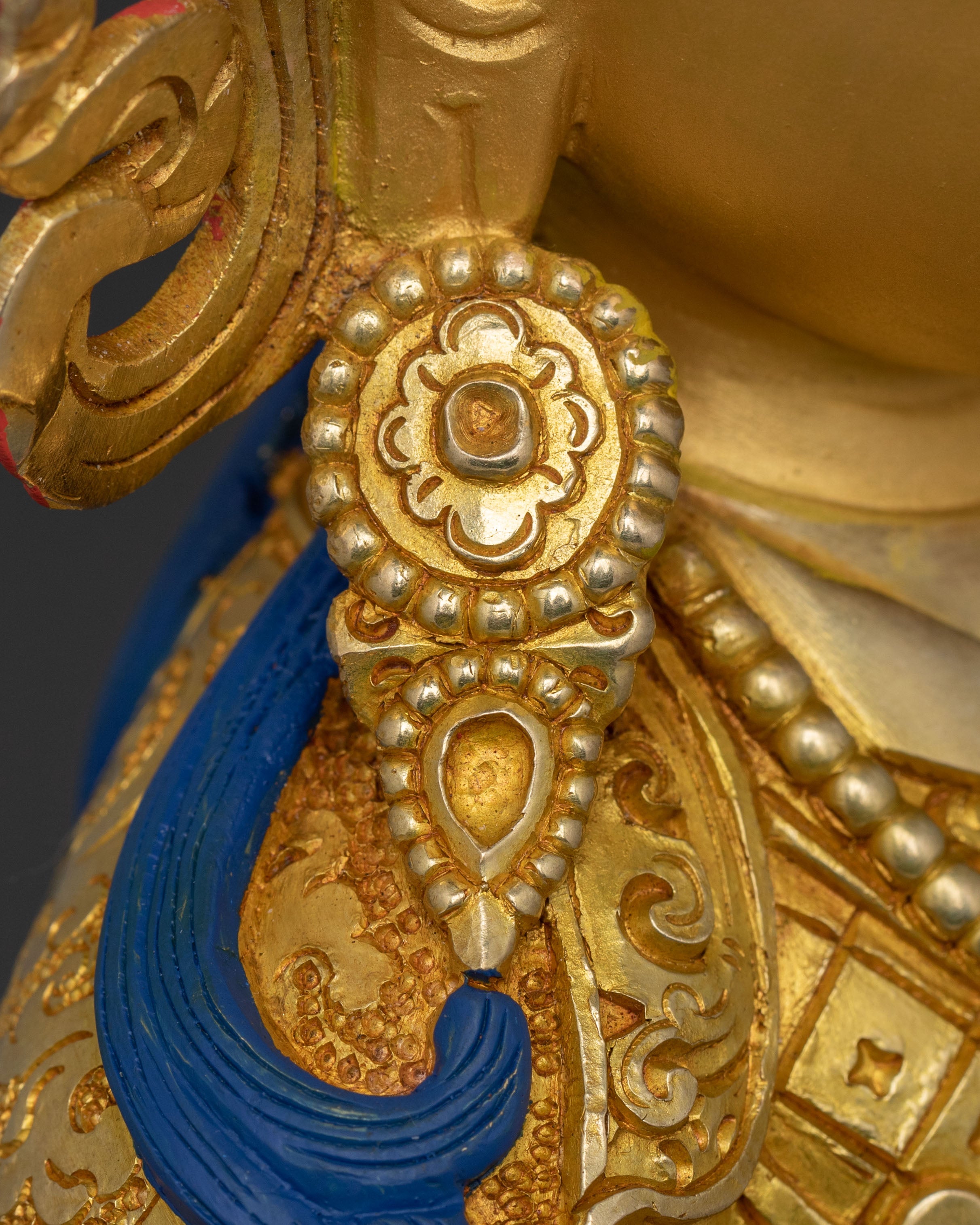 Precious Master: Guru Rinpoche Golden Sculpture