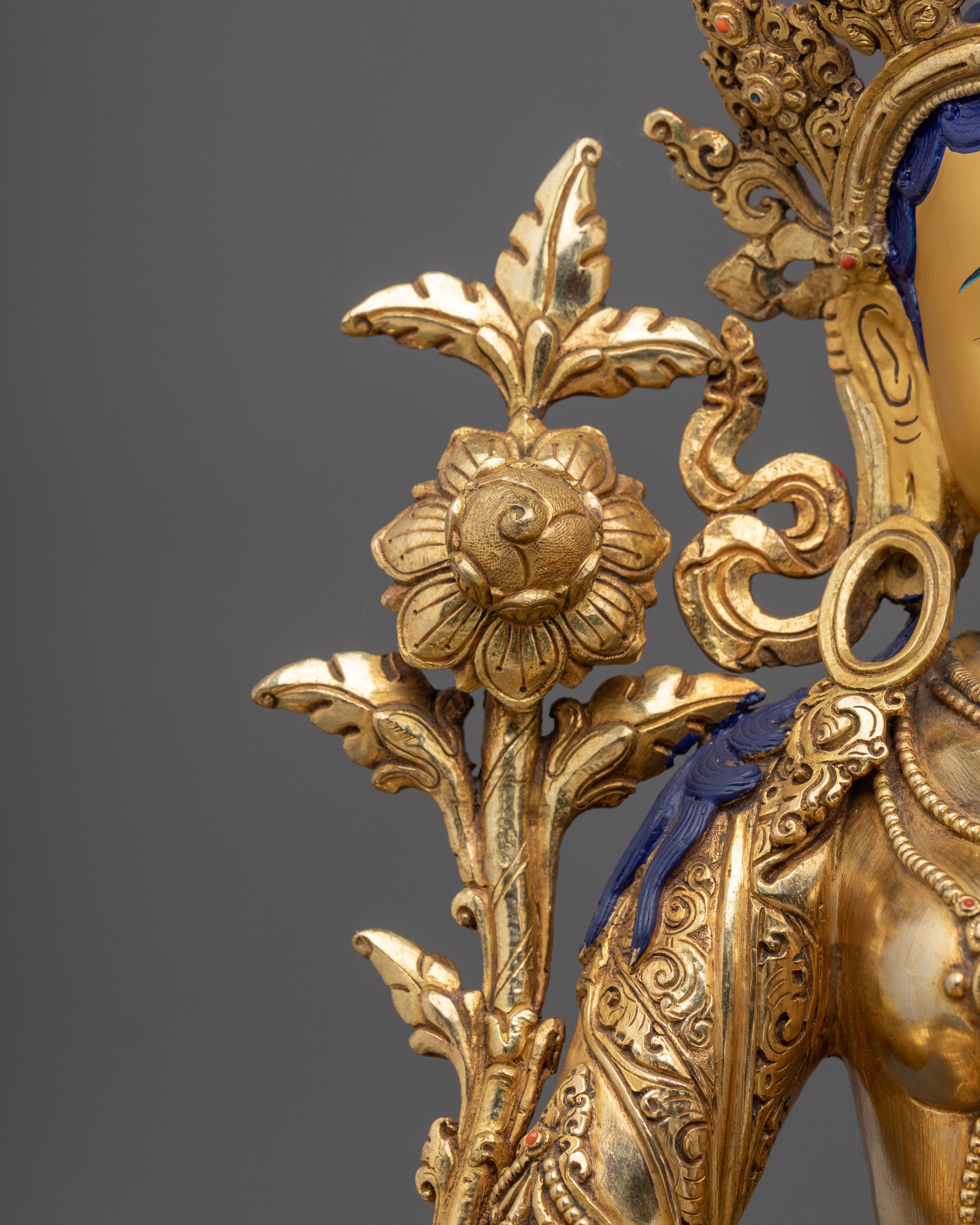 Green Tara Sculpture | Tibetan Buddhist Deity of Protection