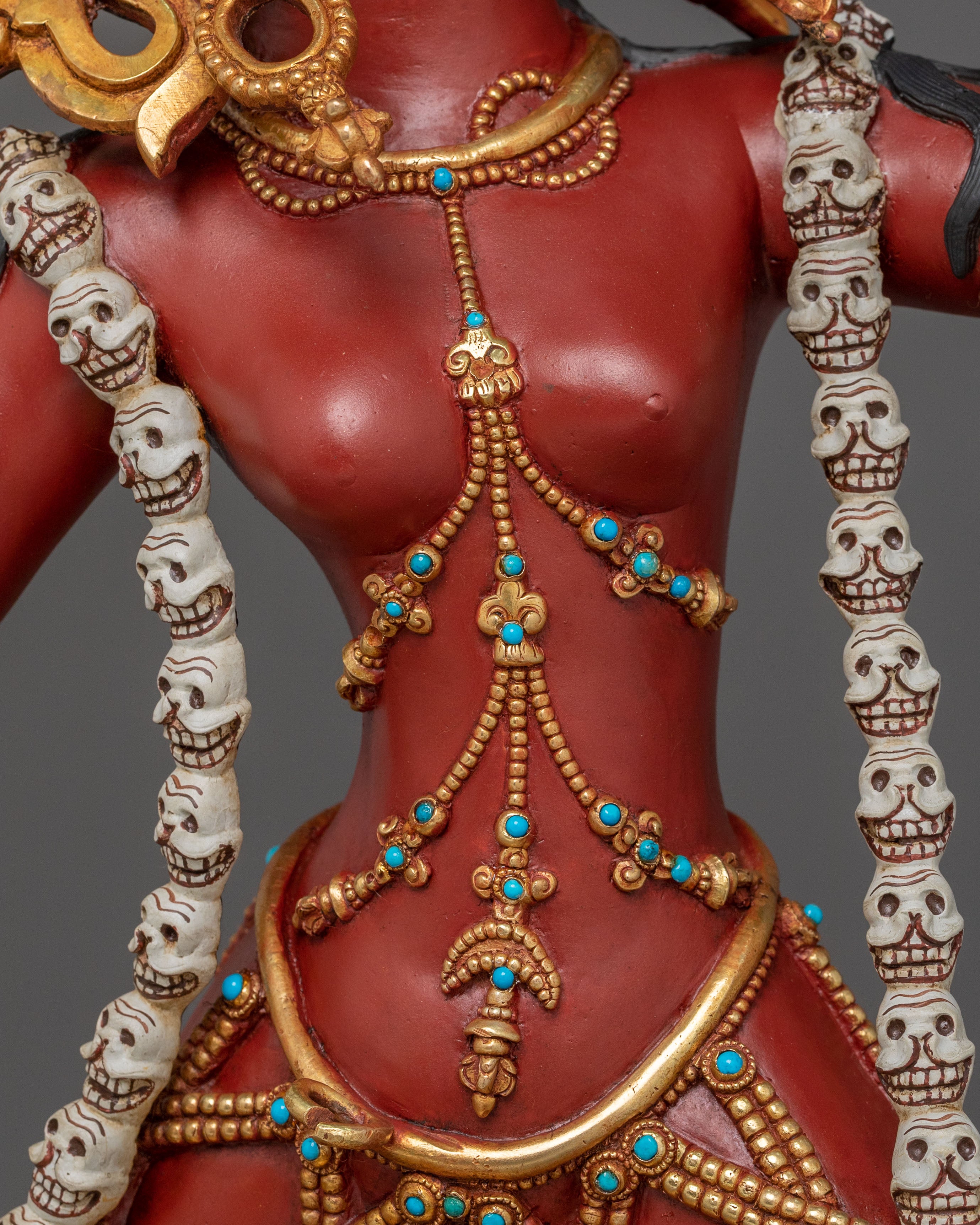 Handcrafted Wrathful Vajrayogini Statue | Tibetan Buddhist Dakini Sculpture