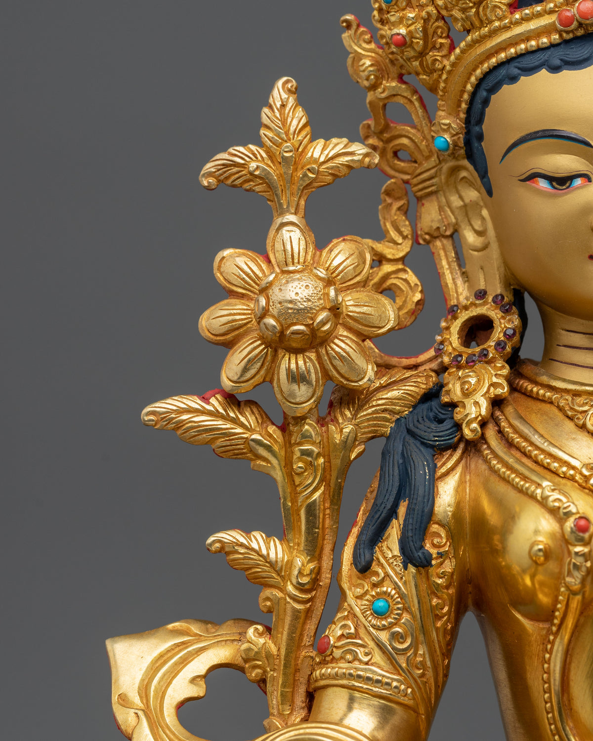 Green Tara Sculpture | Swift Guardian of the Buddhist Path