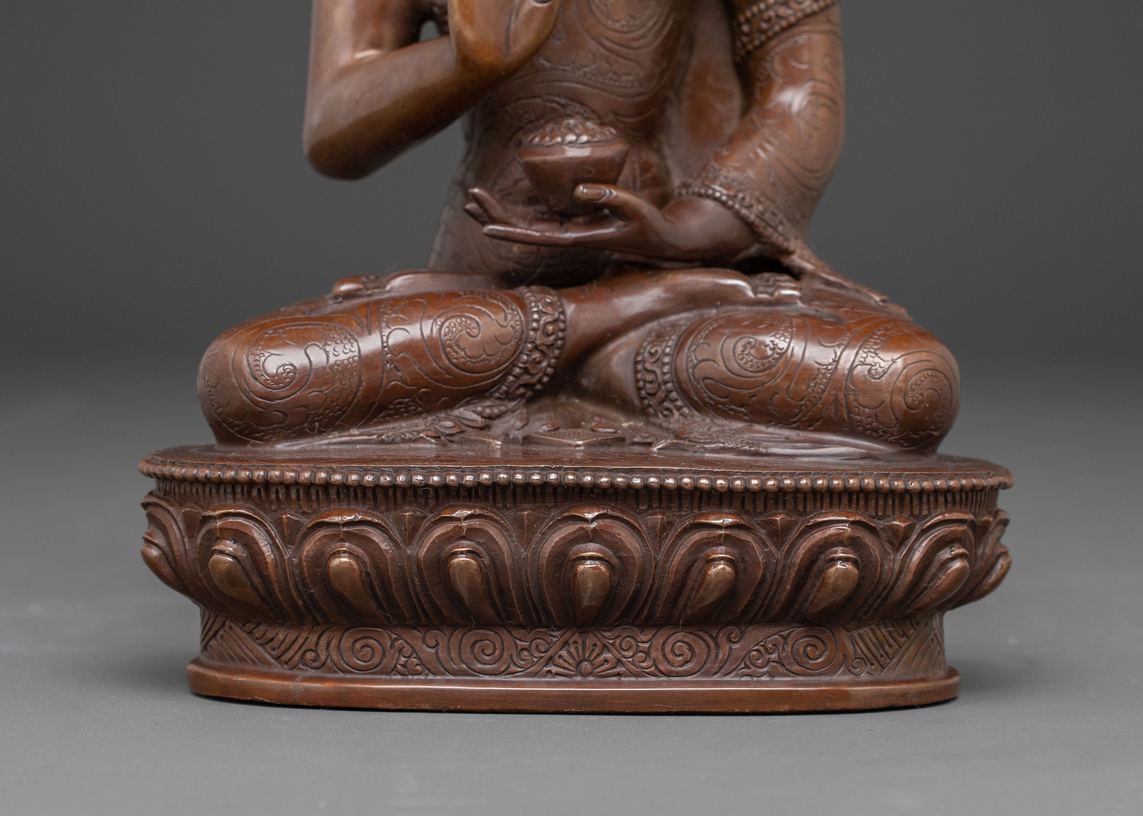 Amongasiddhi Oxidized Copper Body Statue | Protector of the North