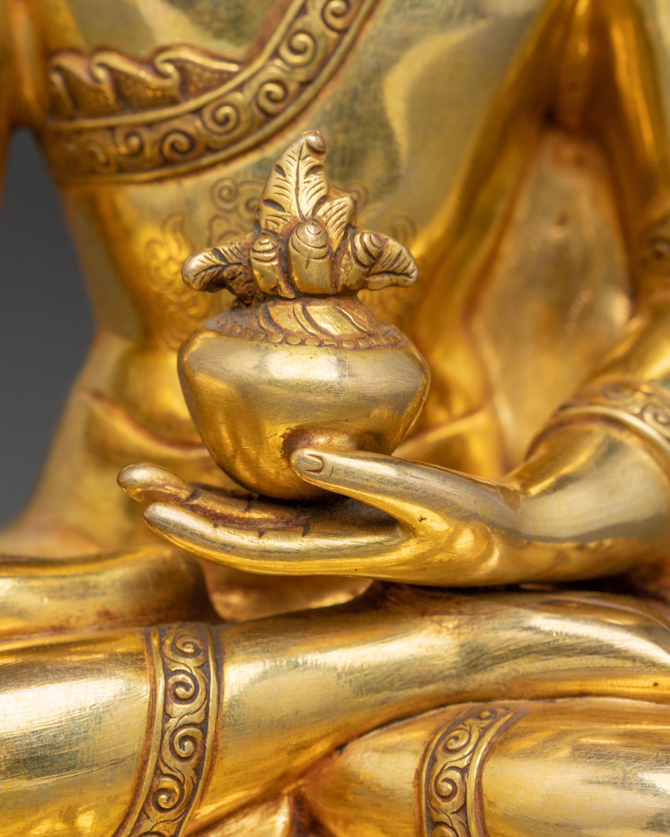 Radiant Statue of Healing Buddha | Medicine Buddha Artwork