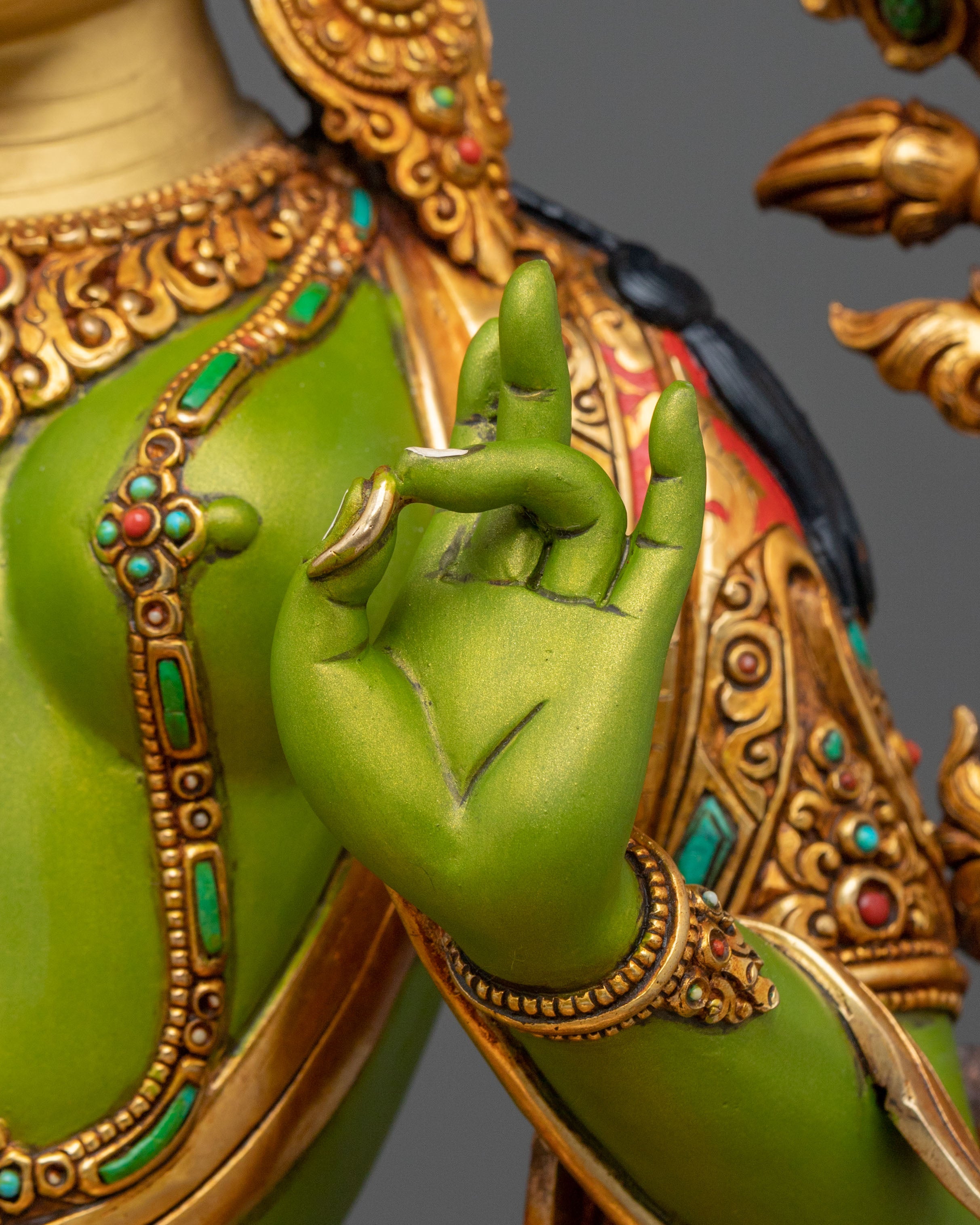 Green Tara Sacred Statue | Made in Nepal