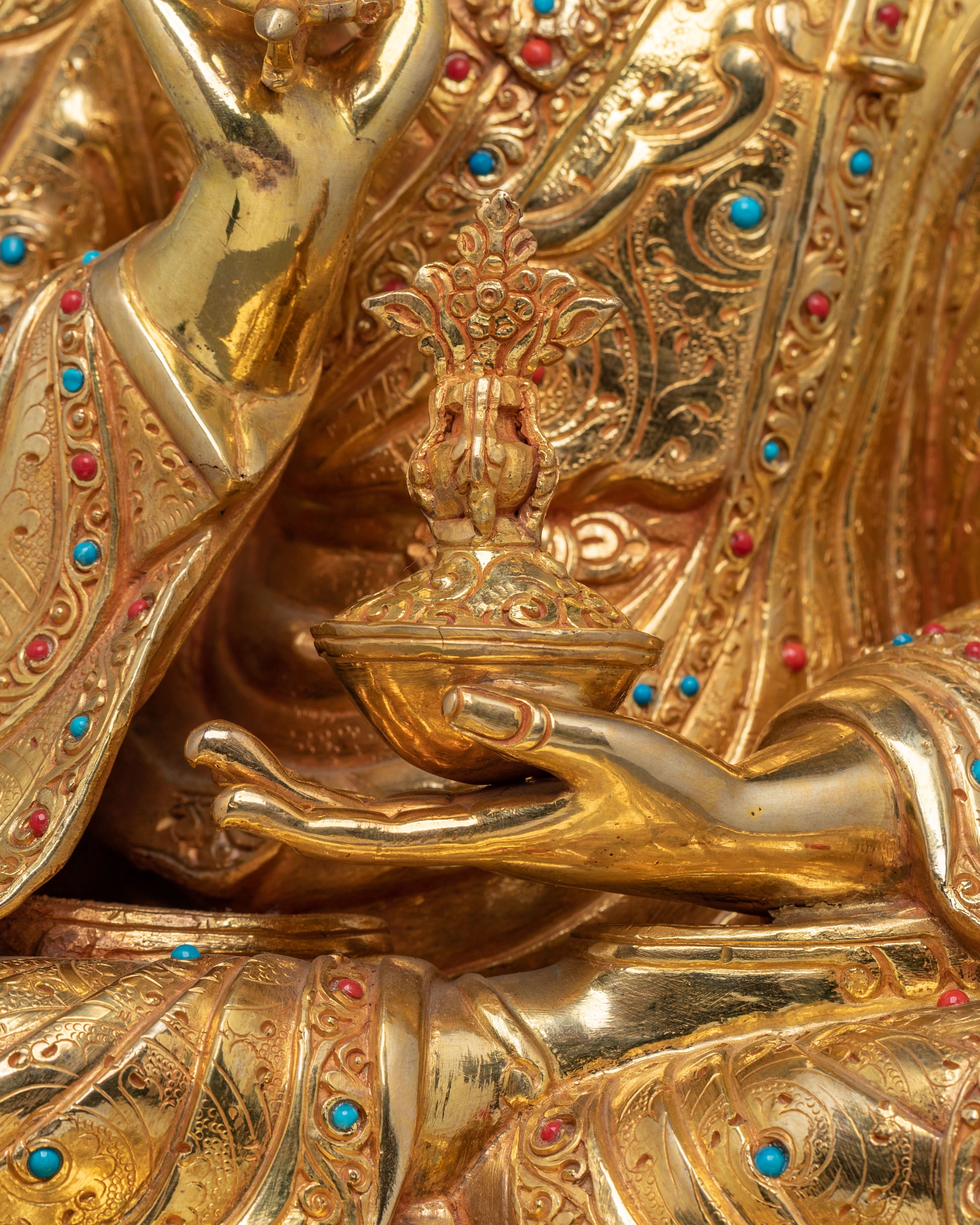 Handcrafted Guru Tsokye Dorje Statue | Lotus Born Vajra Guru of Wisdom and Power