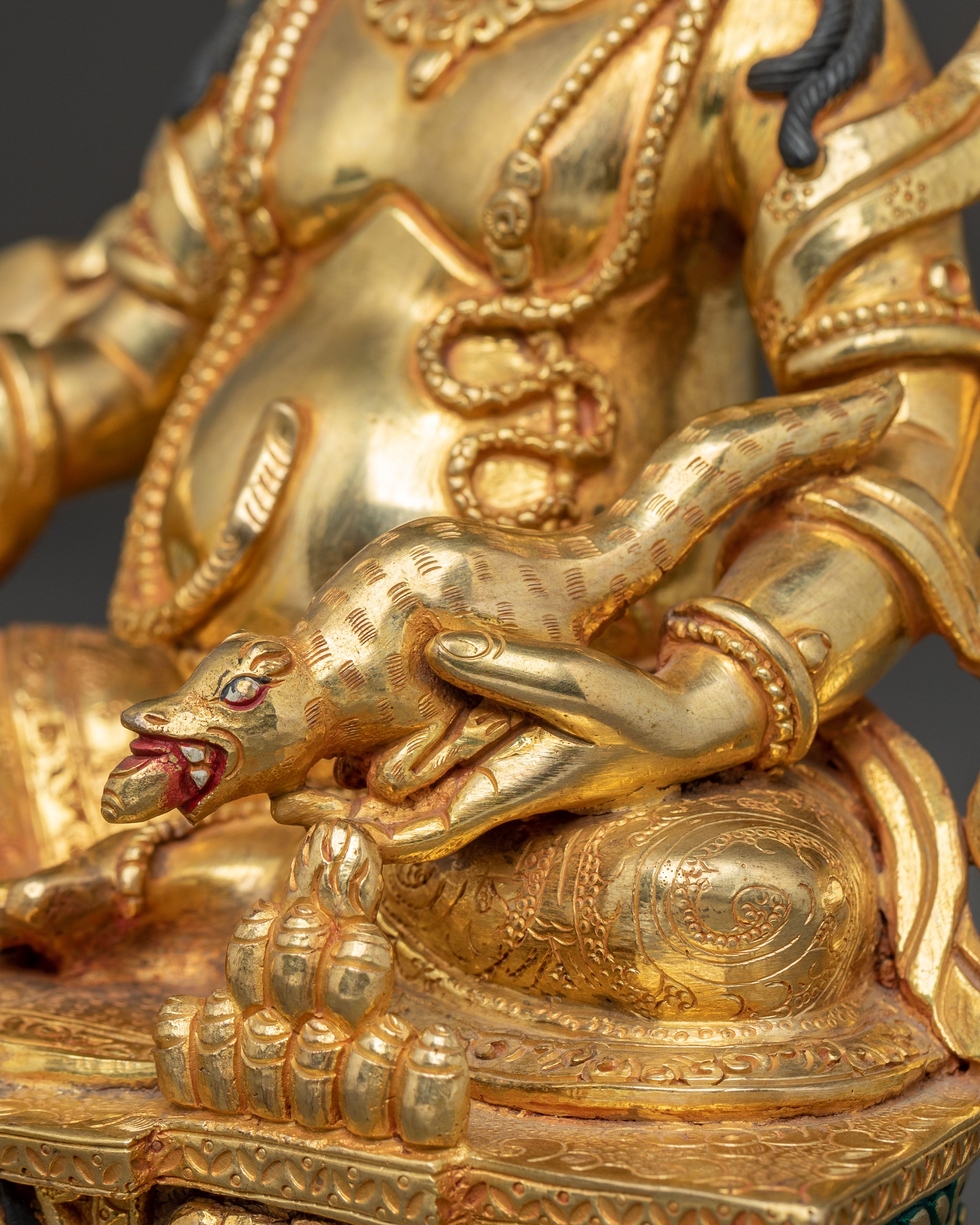 Handcrafted Wealth Icon Dzambhala Statue | Prosperity Deity