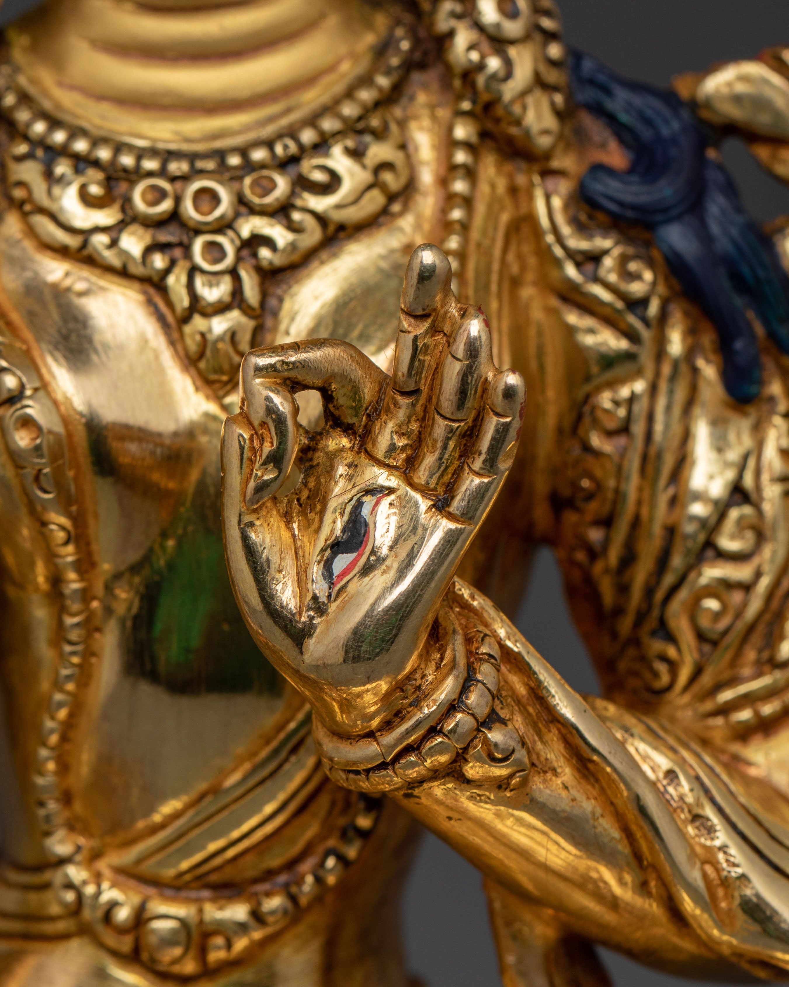 Handcrafted White Tara Sacred Sculpture | Compassion Deity of Long Life