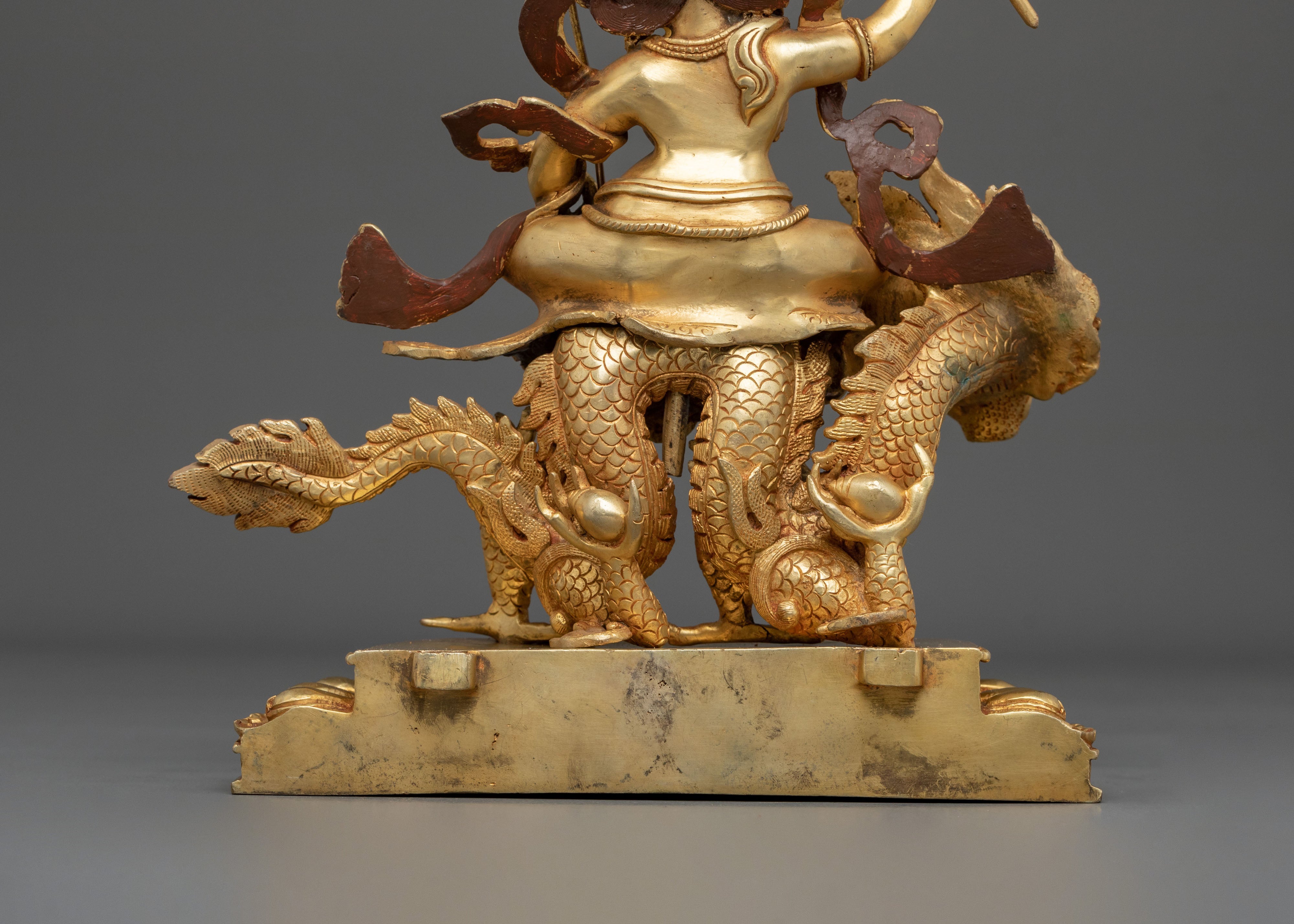 White Dzambhala Handcrafted Sculpture: Purity and Abundance