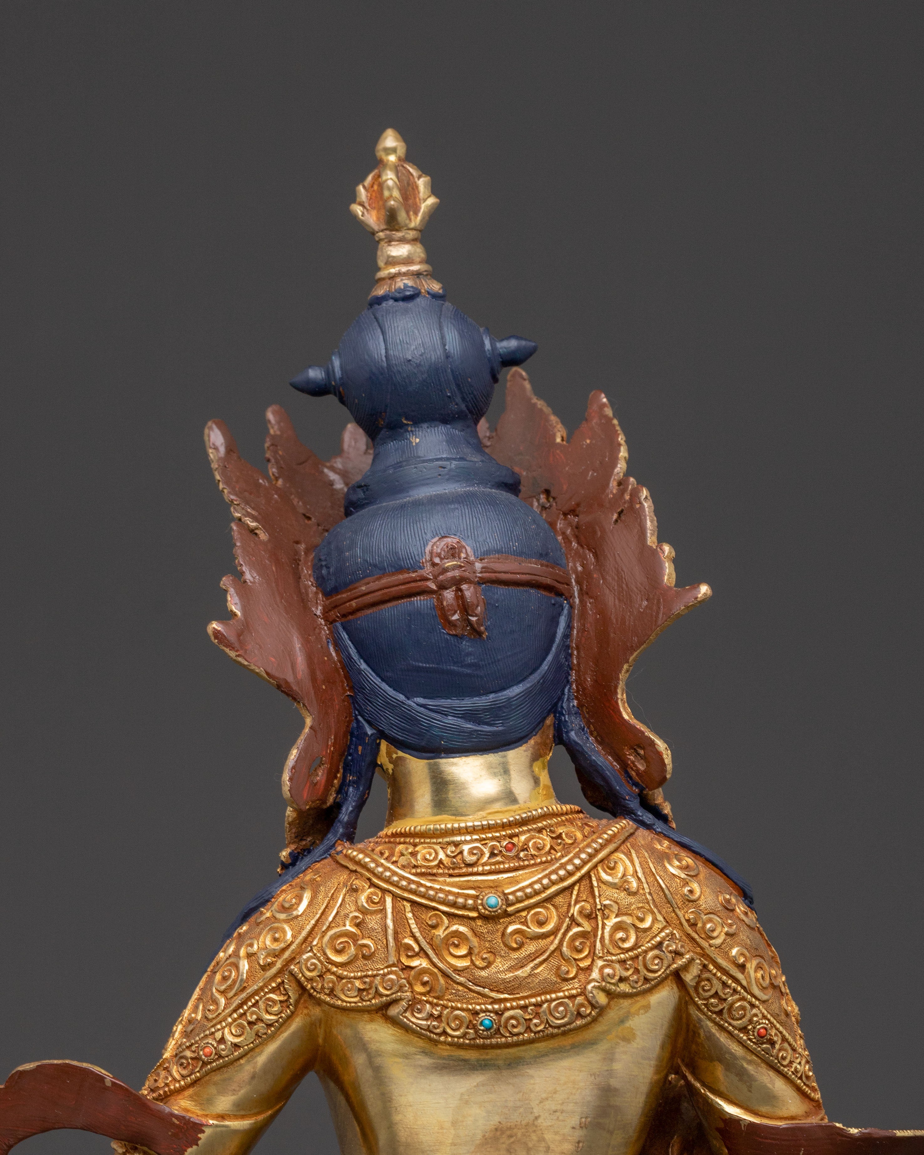 Vajrasattva Golden Statue | Gold Gilded Serenity