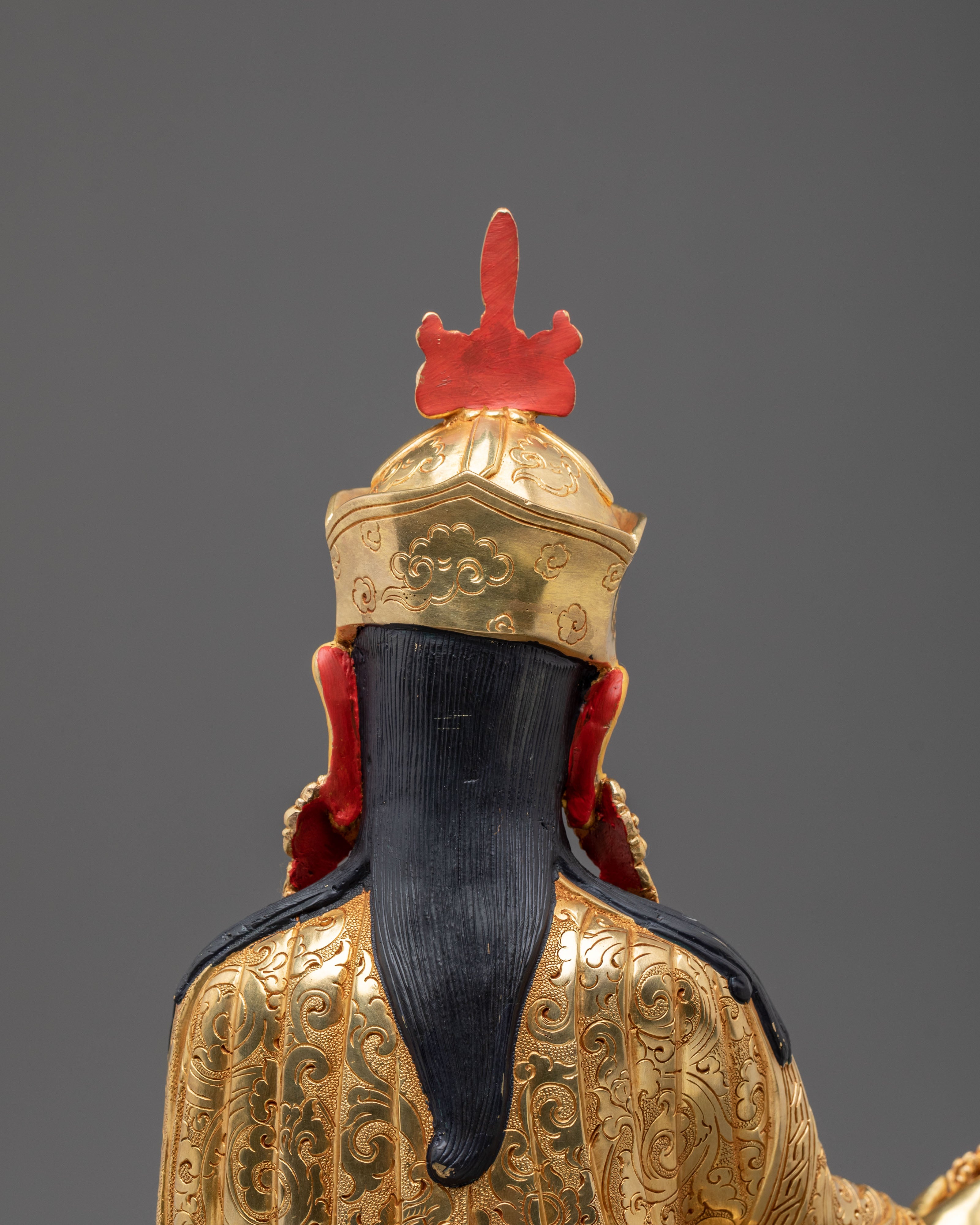 Guru Rinpoche Sculpture | Hand-Carved Buddhist Figurine