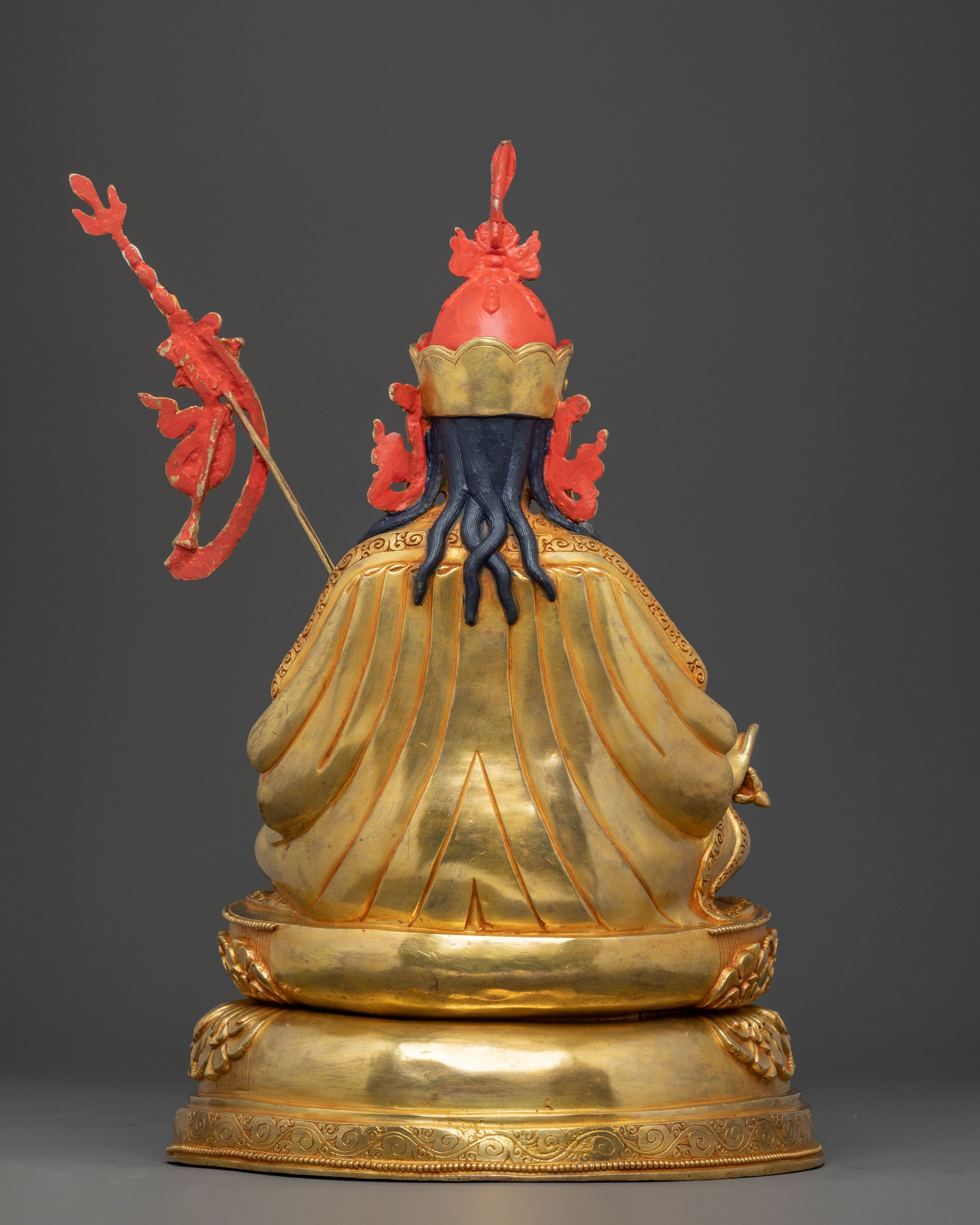 Guru Rinpoche 24K Gold Gilded Divine Sculpture