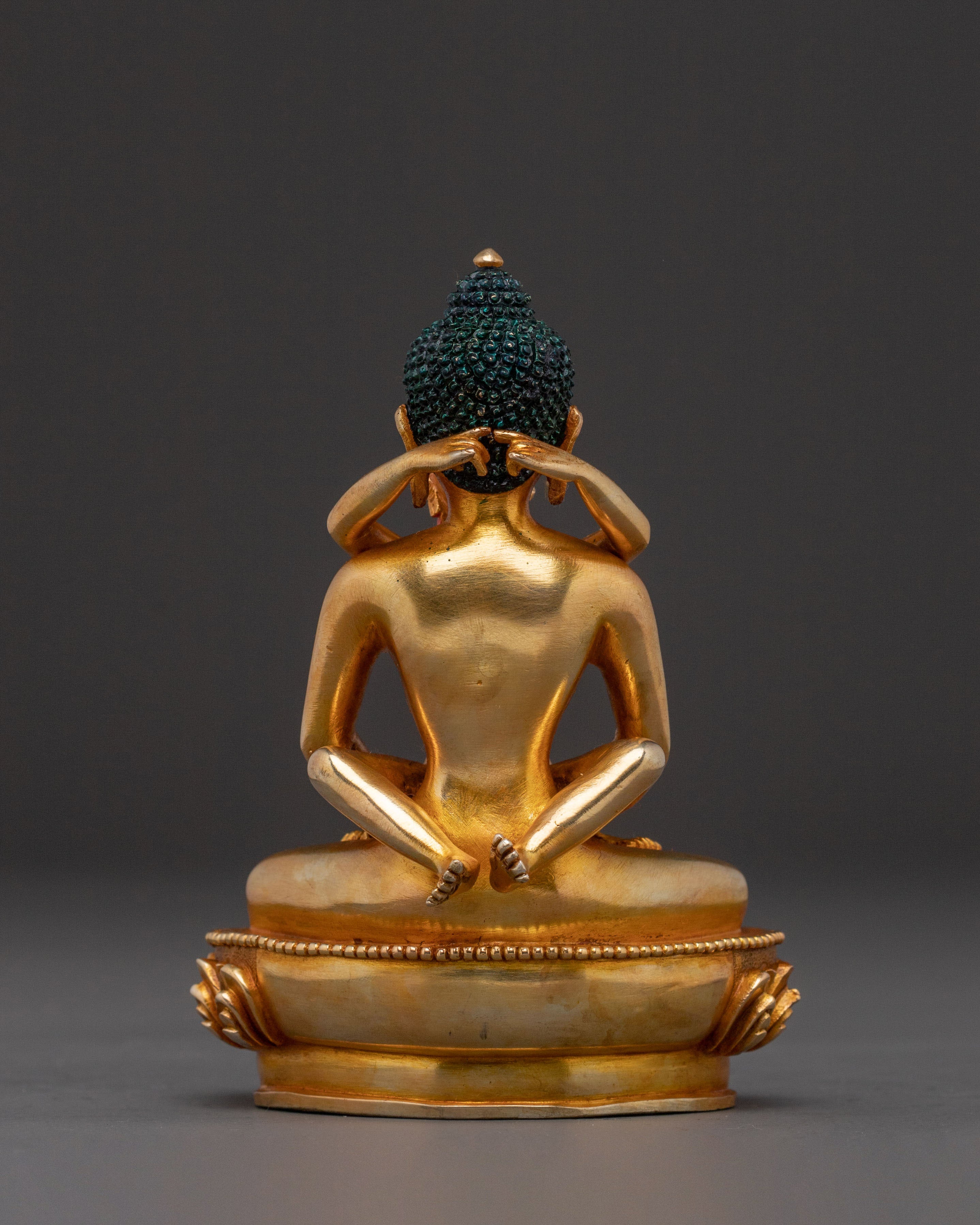 Samantabhadra Sacred Union Statue – Handcrafted Copper Art