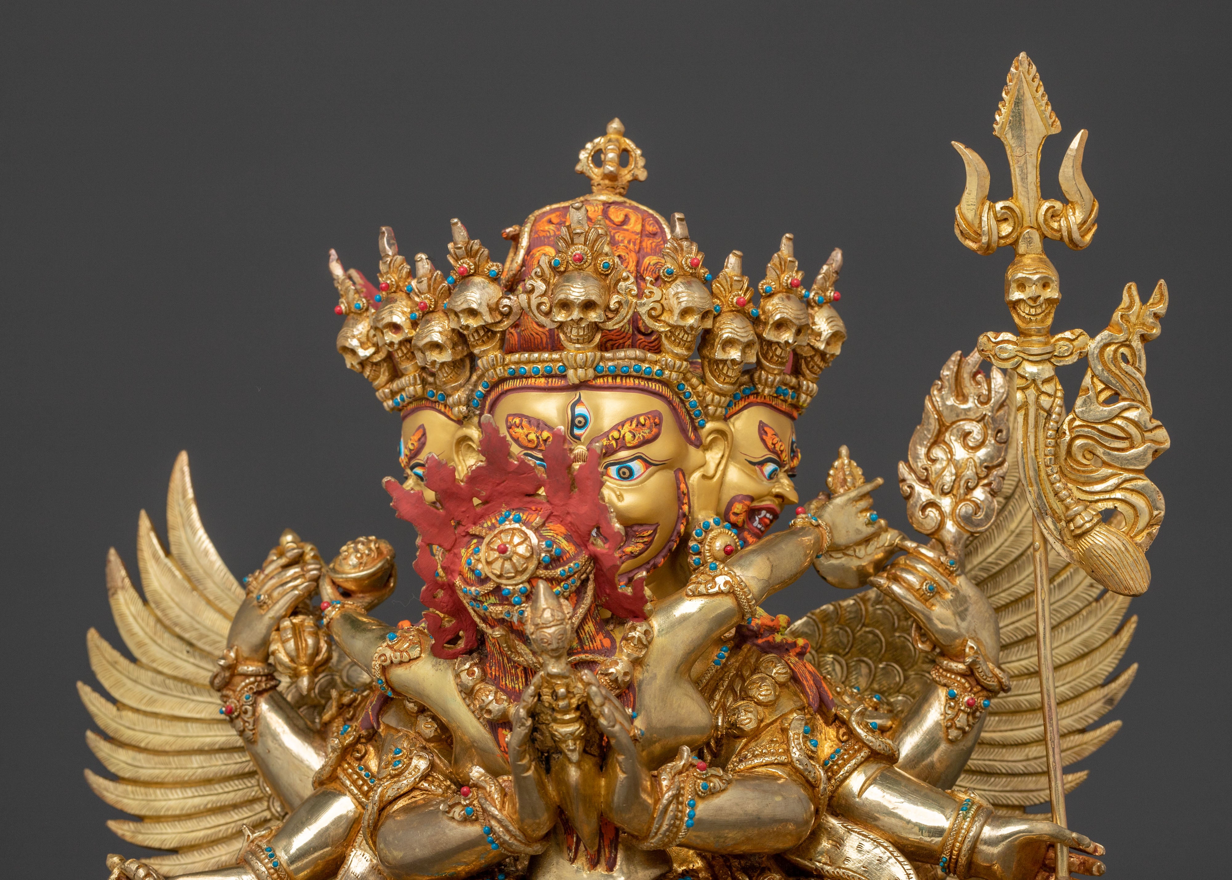 Vajrakilaya Sacred Statue | Wrathful Deity of Purification and Power
