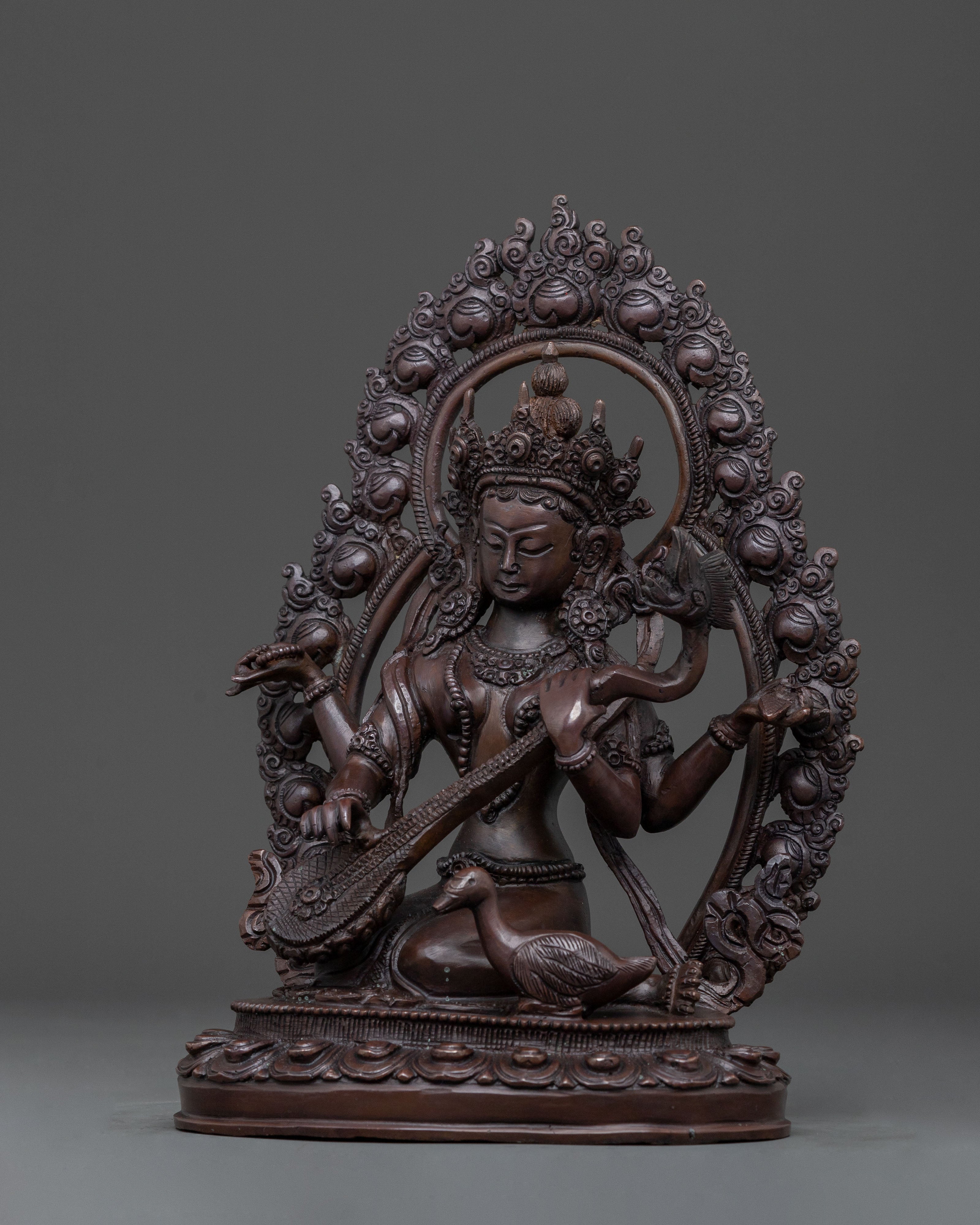 Saraswati Devi Statue: Hindu Goddess of Wisdom