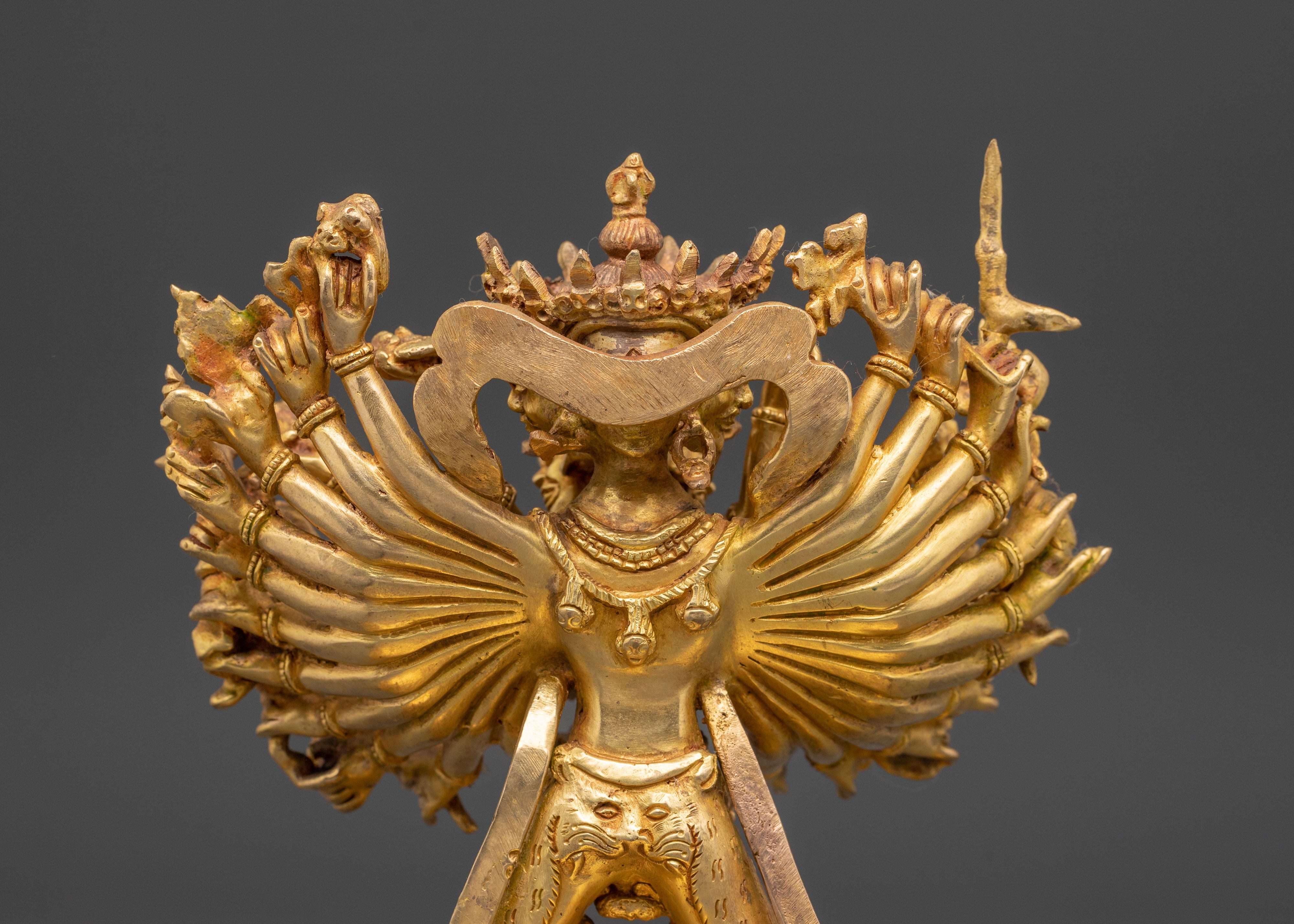 Chakrasamvara Statue: Wheel of Supreme Bliss | 24K Gold Gilded Copper