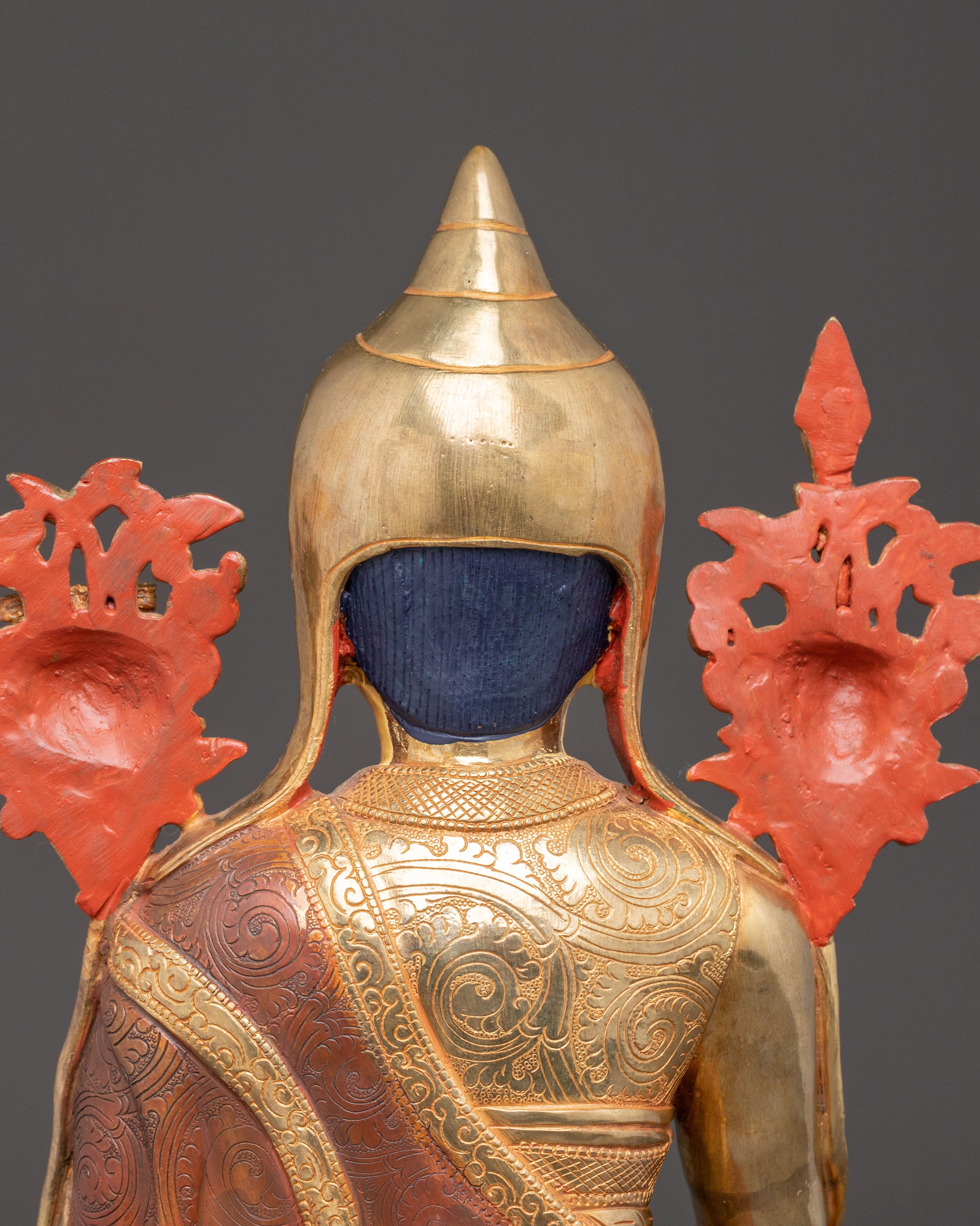 Longchenpa Copper Statue | Gold-Gilded Sculpture of Wisdom