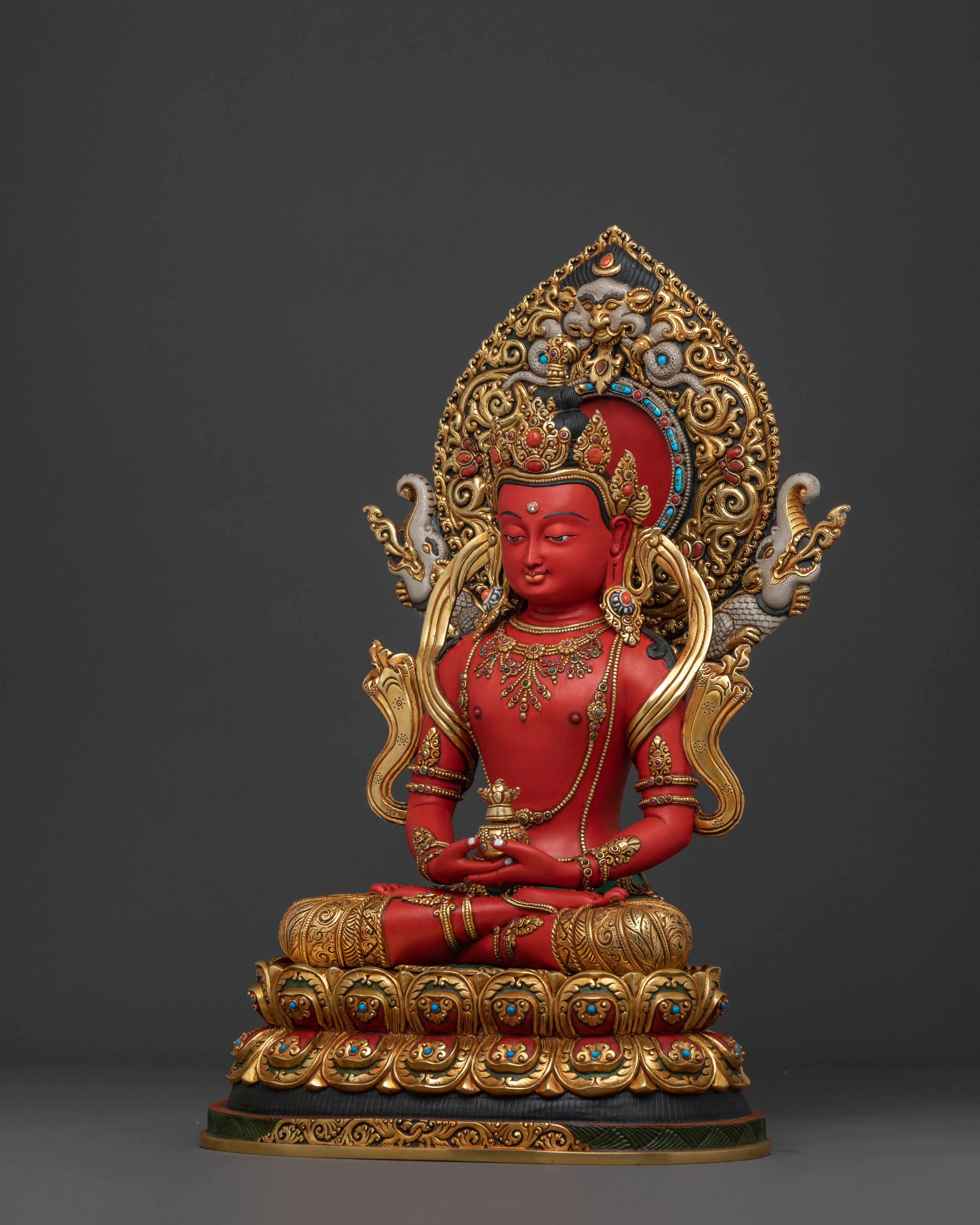 Majestic Amitayus Statue | Spiritual Home Decor